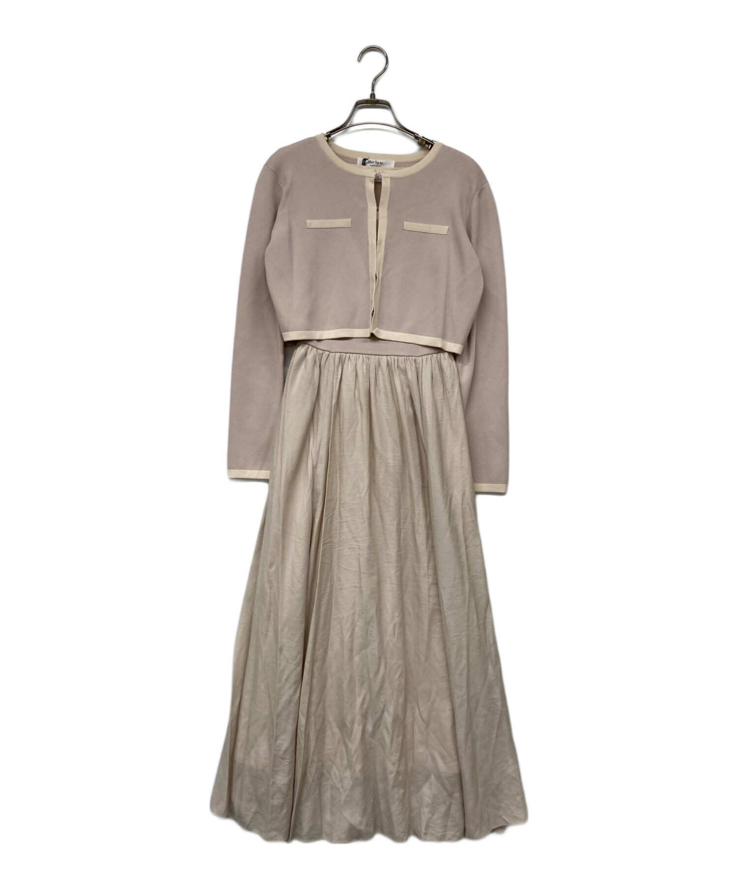 herlipto Bicolor Knit Dress Set Her lip to Luxe Bicolor Knit