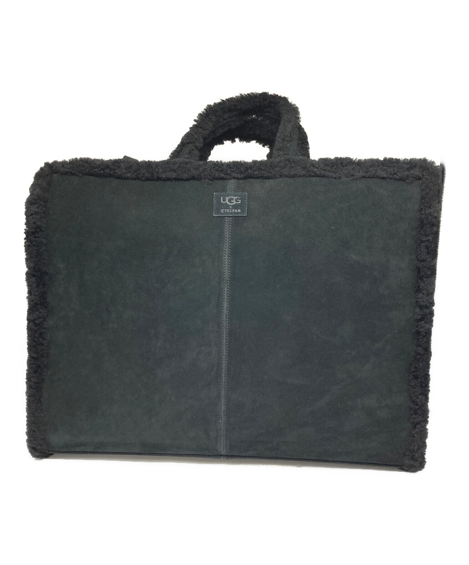 UGG × TELFARブラック ショルダーバッグ 中古・古着通販】UGG (アグ) TELFAR (テルファー) LARGE SHOPPER