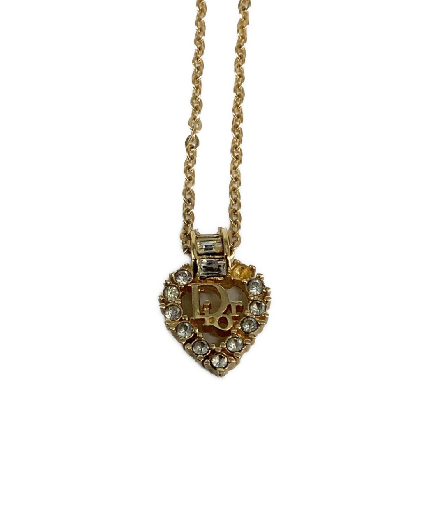 Christian Dior ディオール ネックレス 2本 ロゴ ビジュ Christian Dior ディオール ネックレス 2本 ロゴ ビジュ Christian