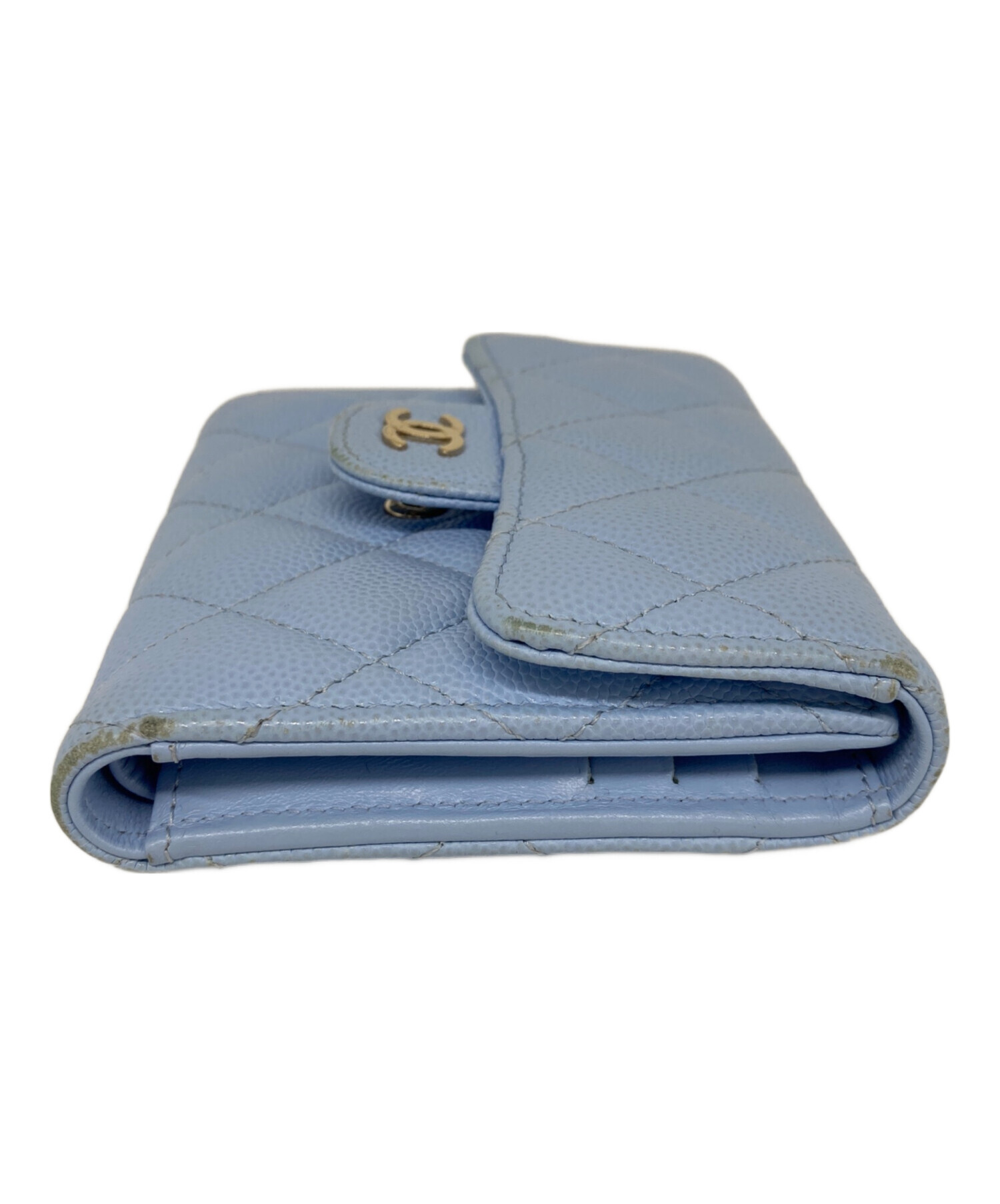 本日限定お値下げ！CHANEL マトラッセ　ウォレット　ブルー 本日限定お値下げ！CHANEL マトラッセウォレットブルー