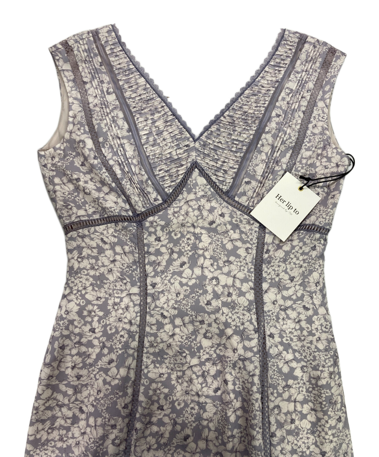 herlipto Lace Trimmed Floral Dressエスプレッソ Herlipto ＊ Lace