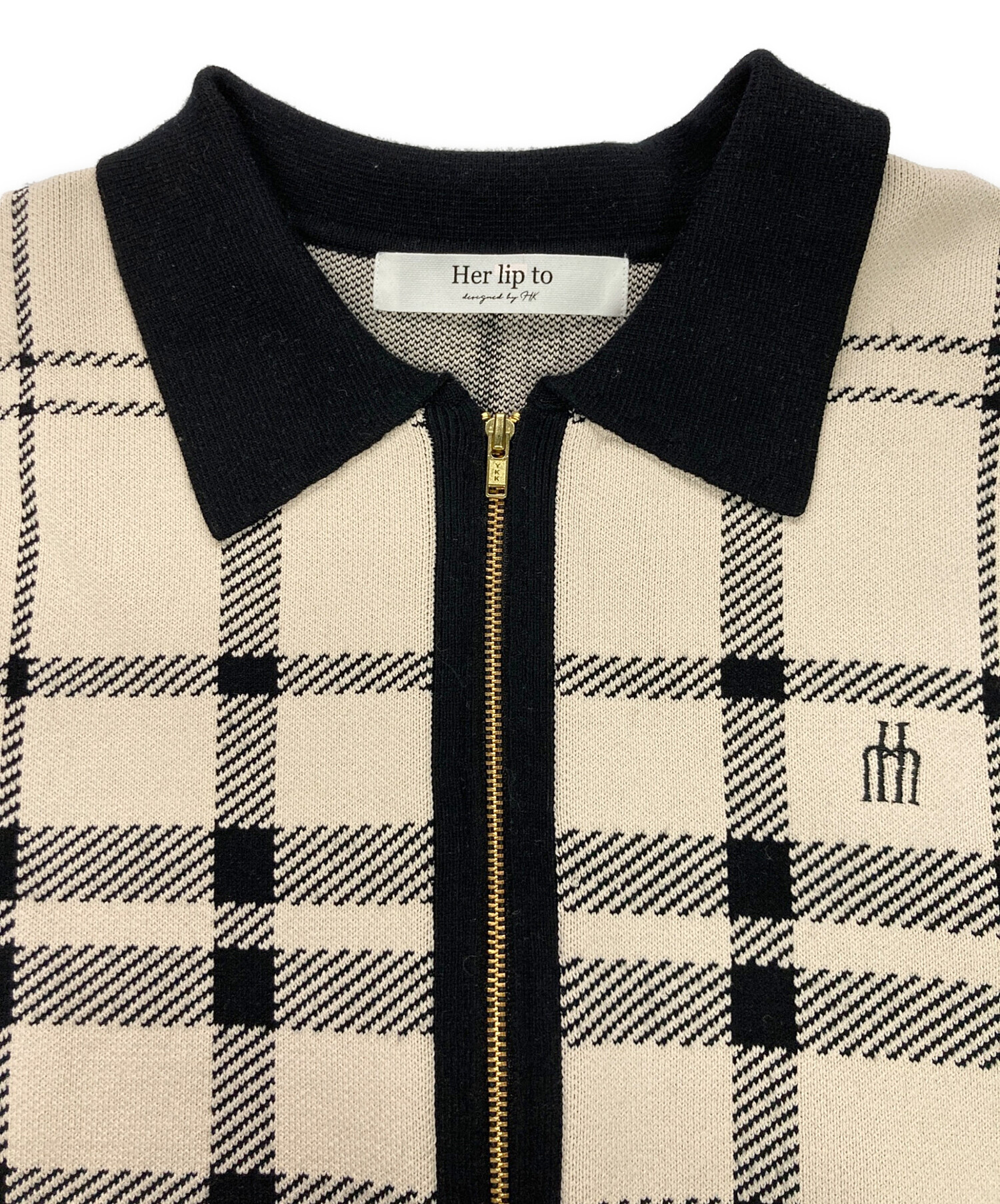 【正規品】ハーリップトゥ Trois Logo Knit Mini Dress Trois Logo Knit Mini Dress