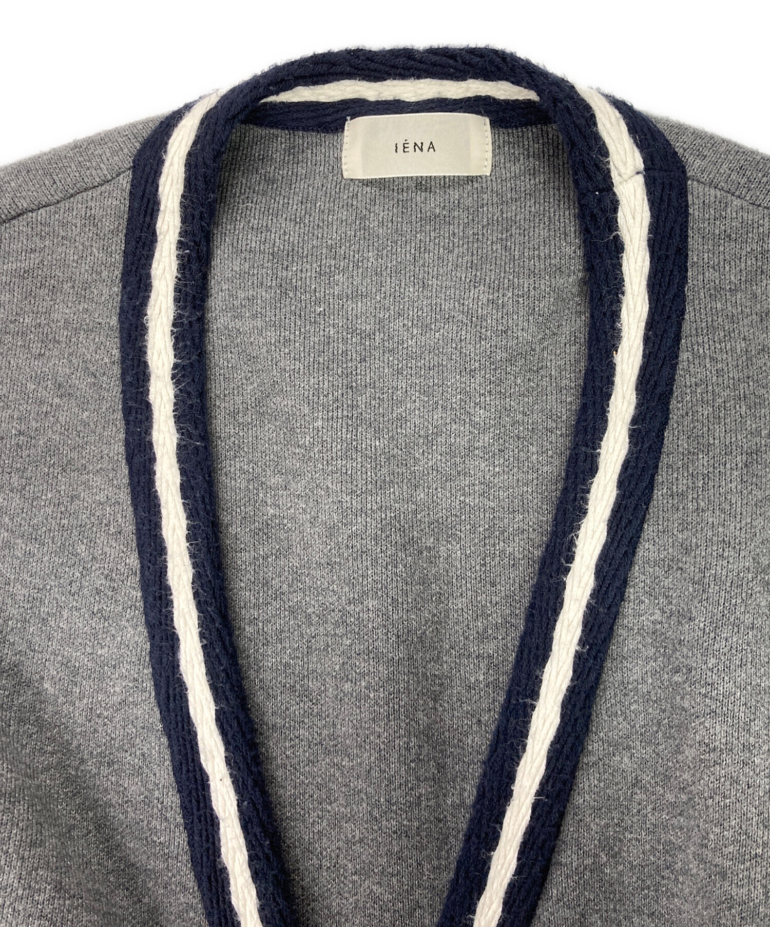 中古・古着通販】IENA (イエナ) レタードカーディガン グレー サイズ