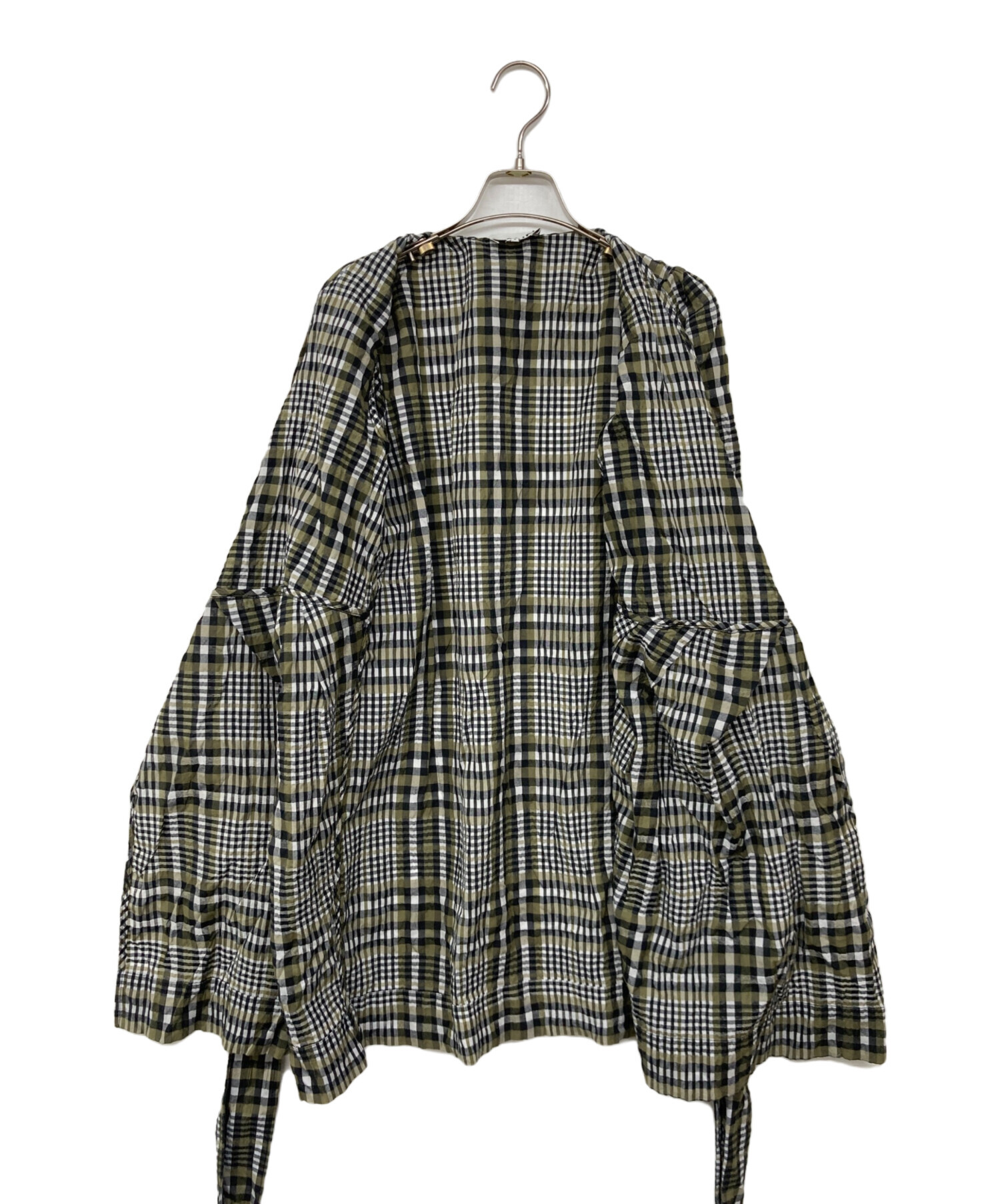 GANNI ガニー チェック ブラウス