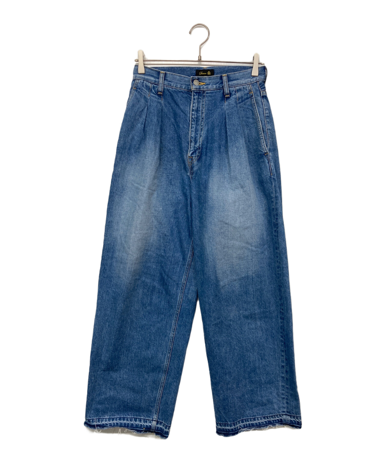 Drawer デニムスラックス36/ドゥロワー 現行品DRAWERブリーチ5ポケット