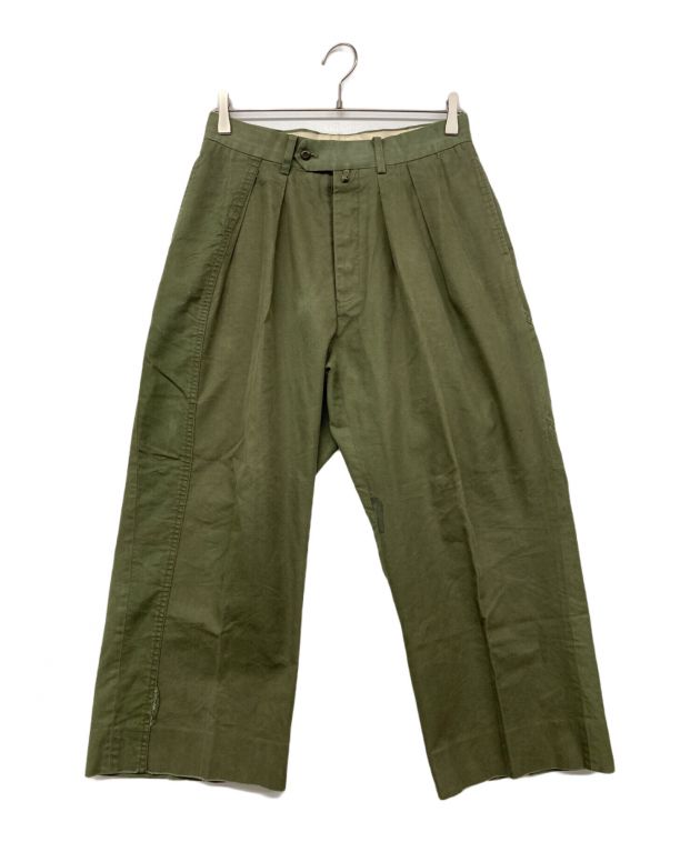 中古・古着通販】NEAT (ニート) テントクロス2タックパンツ カーキ