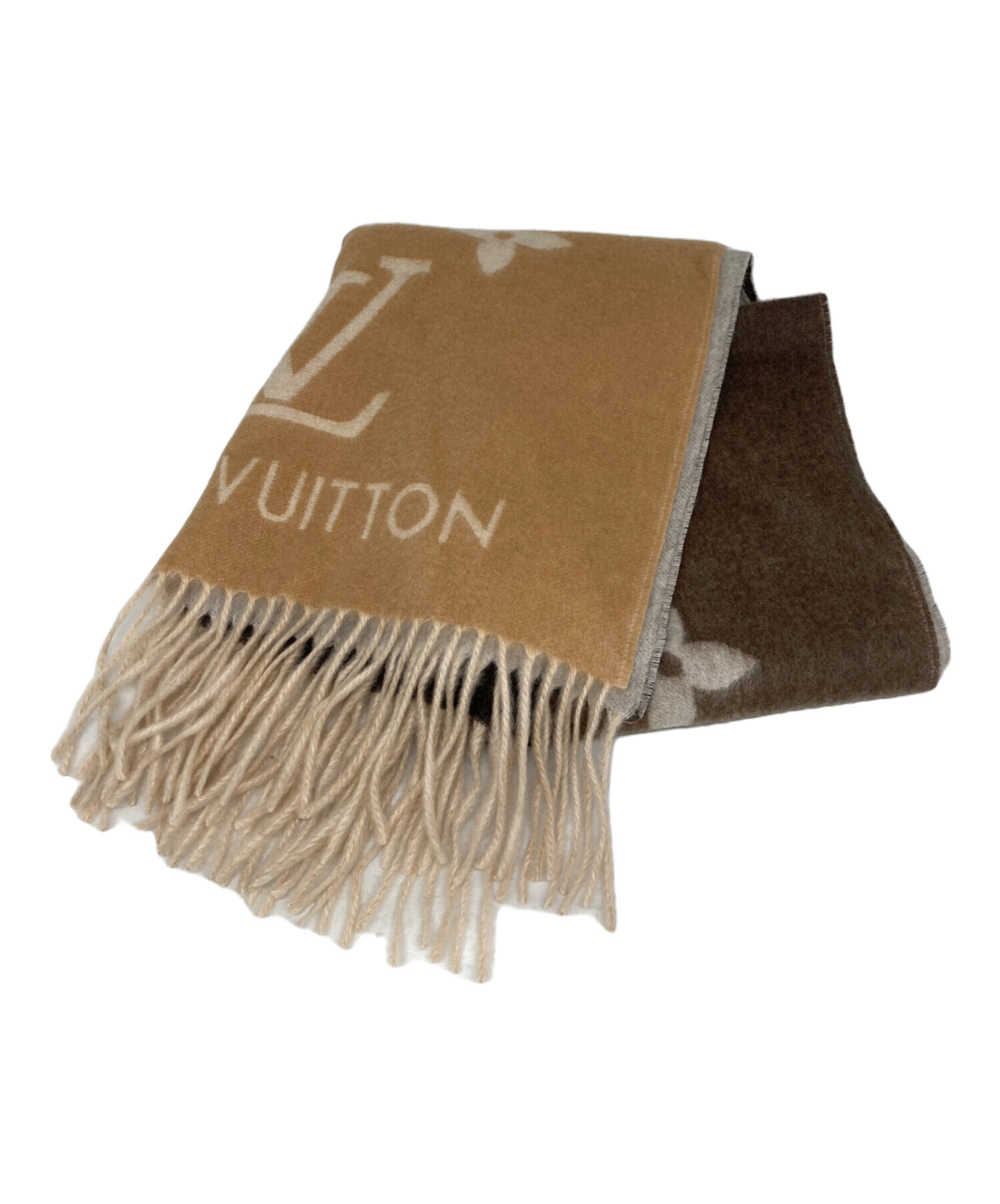 LOUIS VUITTON ルイヴィトン マフラー カシミヤ ベージュ カシミヤ