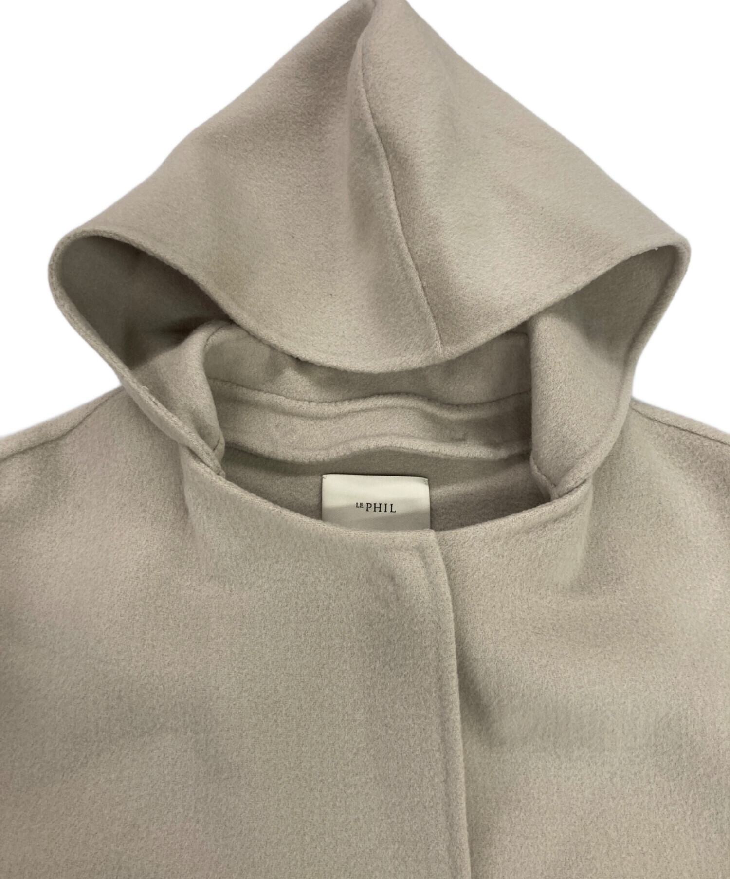 中古・古着通販】LE PHIL (ル フィル) ソフトウールビーバーフーデッド