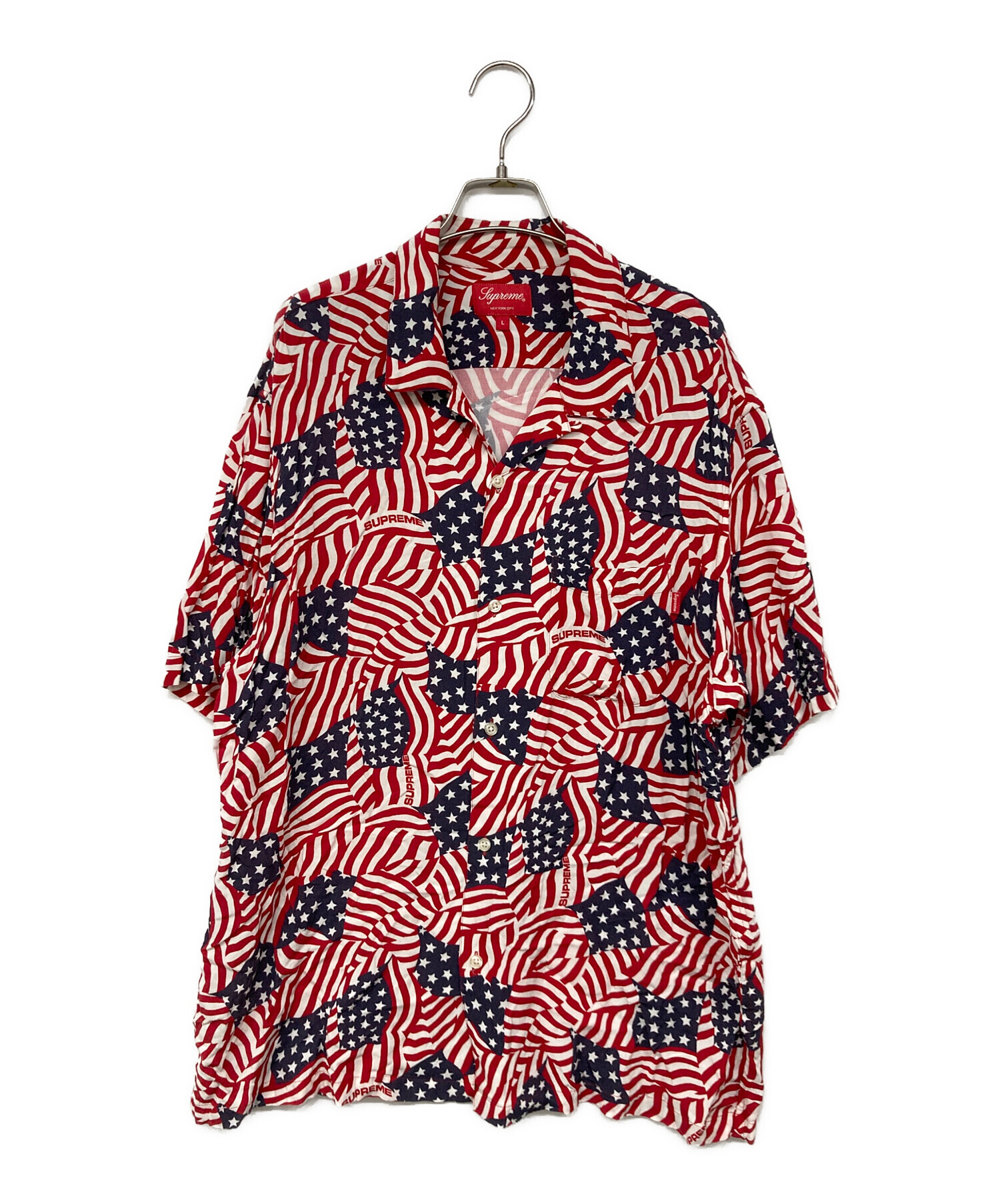 中古・古着通販】Supreme (シュプリーム) Flags Rayon S/S Shirt 