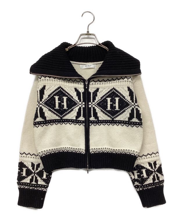 中古・古着通販】HER LIP TO (ハーリップトゥ) H Nordic Knit Zip 
