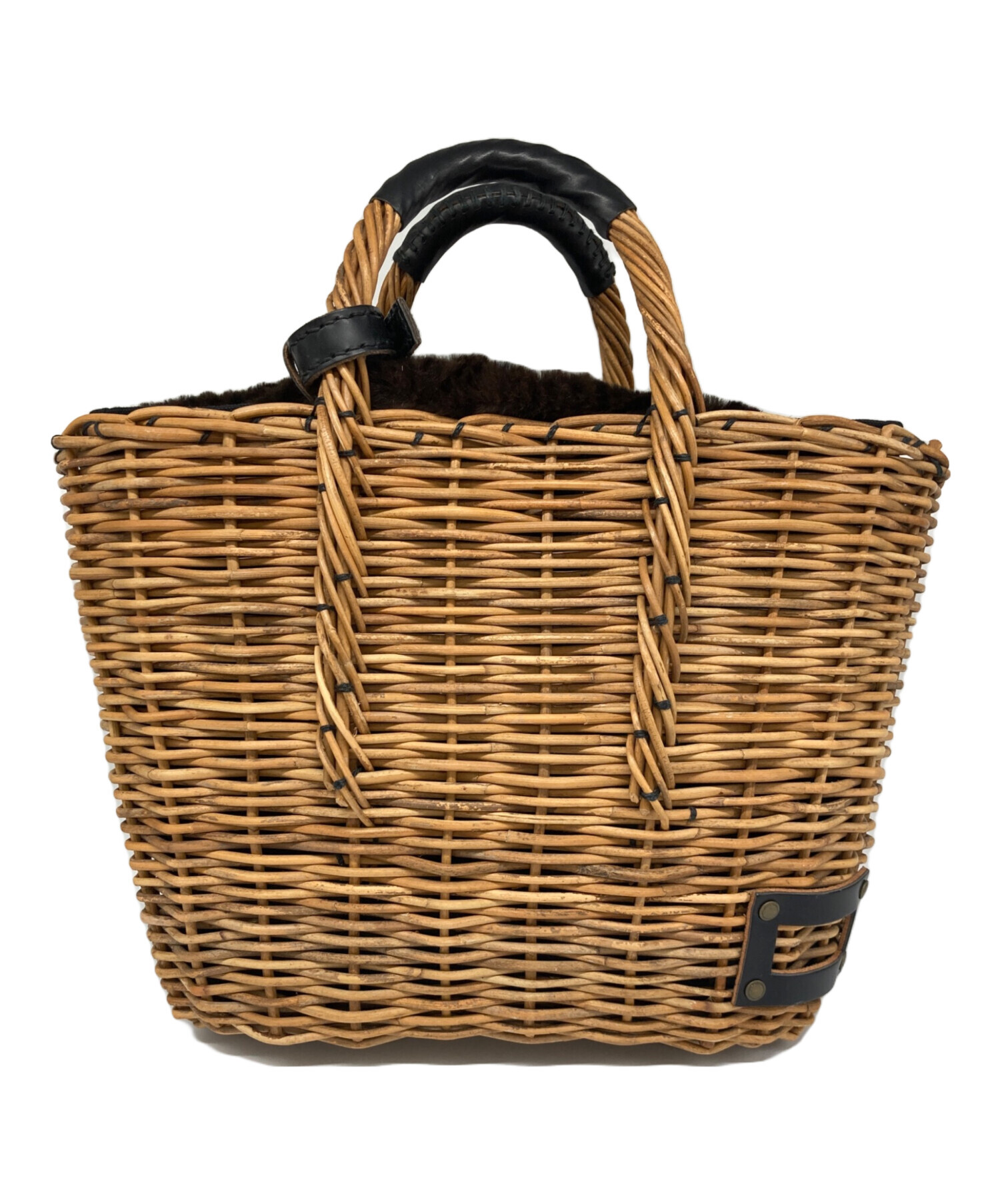 中古・古着通販】ebagos (エバゴス) レオパード柄ファー被せカゴ