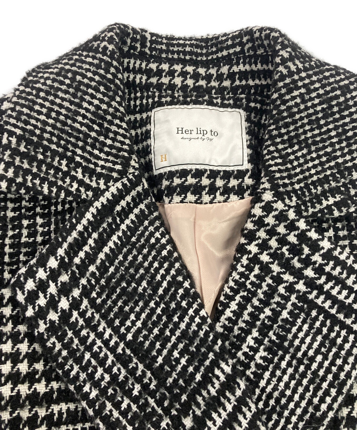 中古・古着通販】HER LIP TO (ハーリップトゥ) Hemingway Check Tweed