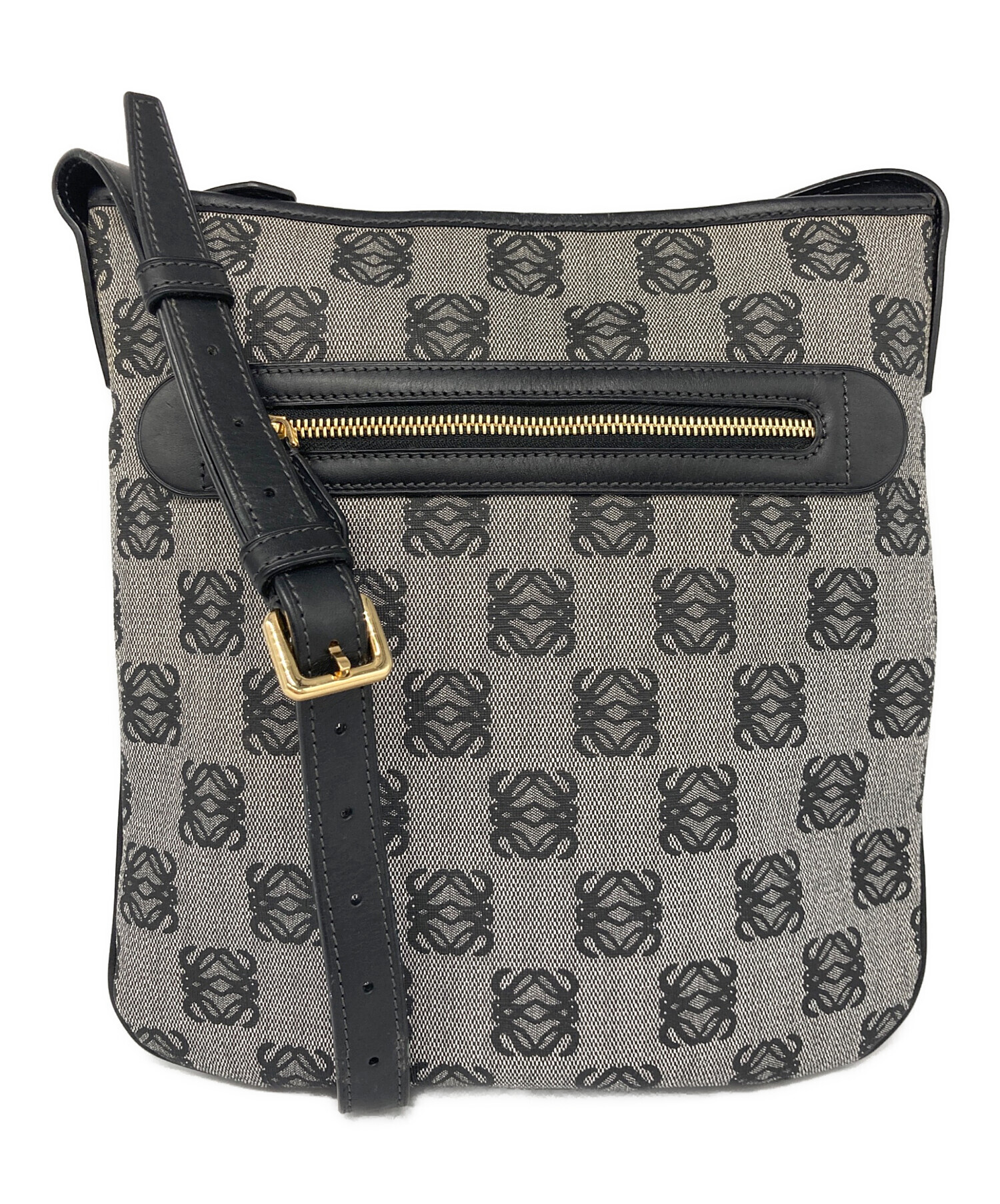 中古・古着通販】LOEWE (ロエベ) アナグラムショルダーバッグ グレー