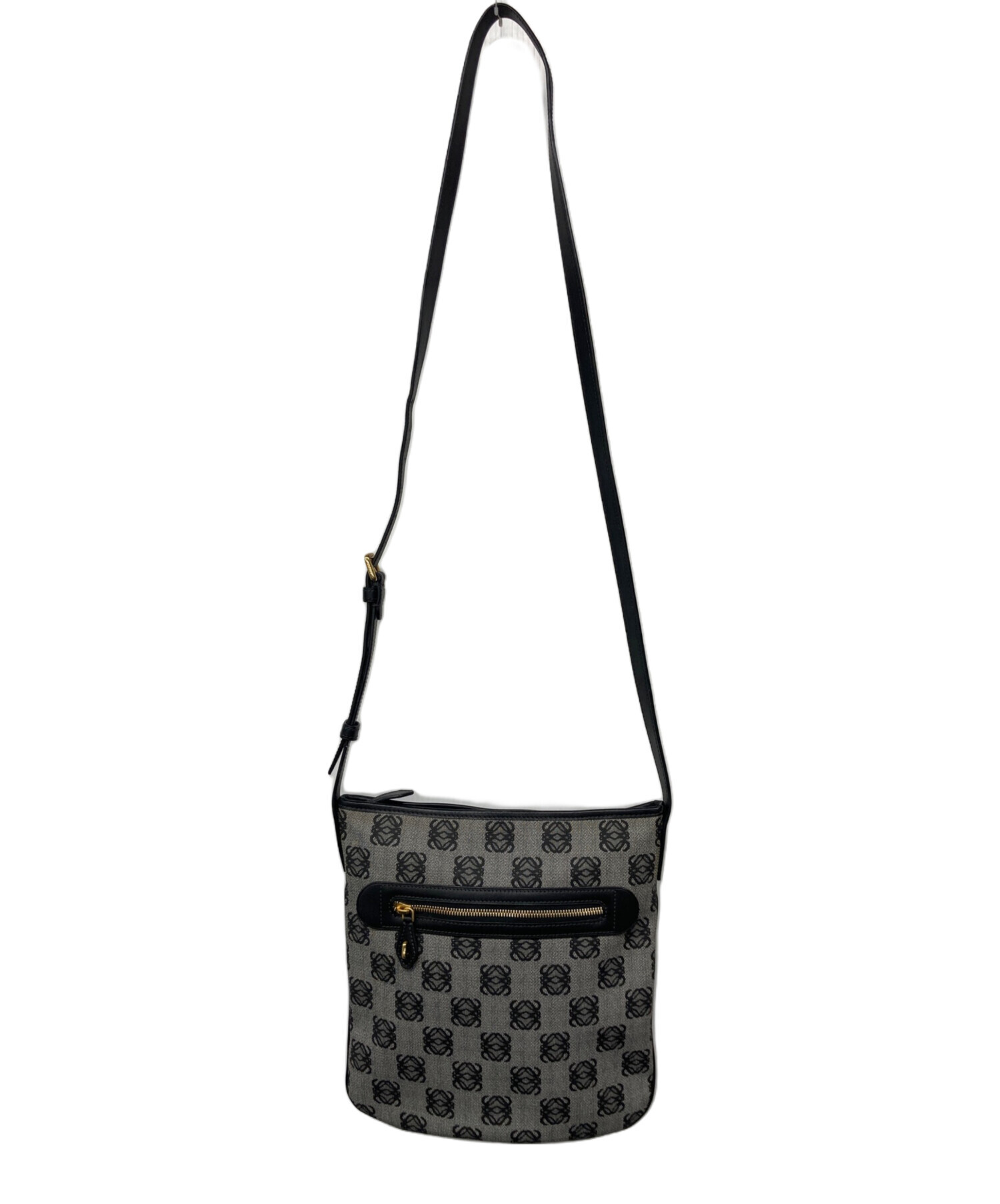 本物 ロエベ LOEWE アナグラム ショルダーバッグ コーティングキャンバス グレー Anagram バッグ 中古 楽天市場】本物 ロエベ LOEWE アナグラム ショルダーバッグ