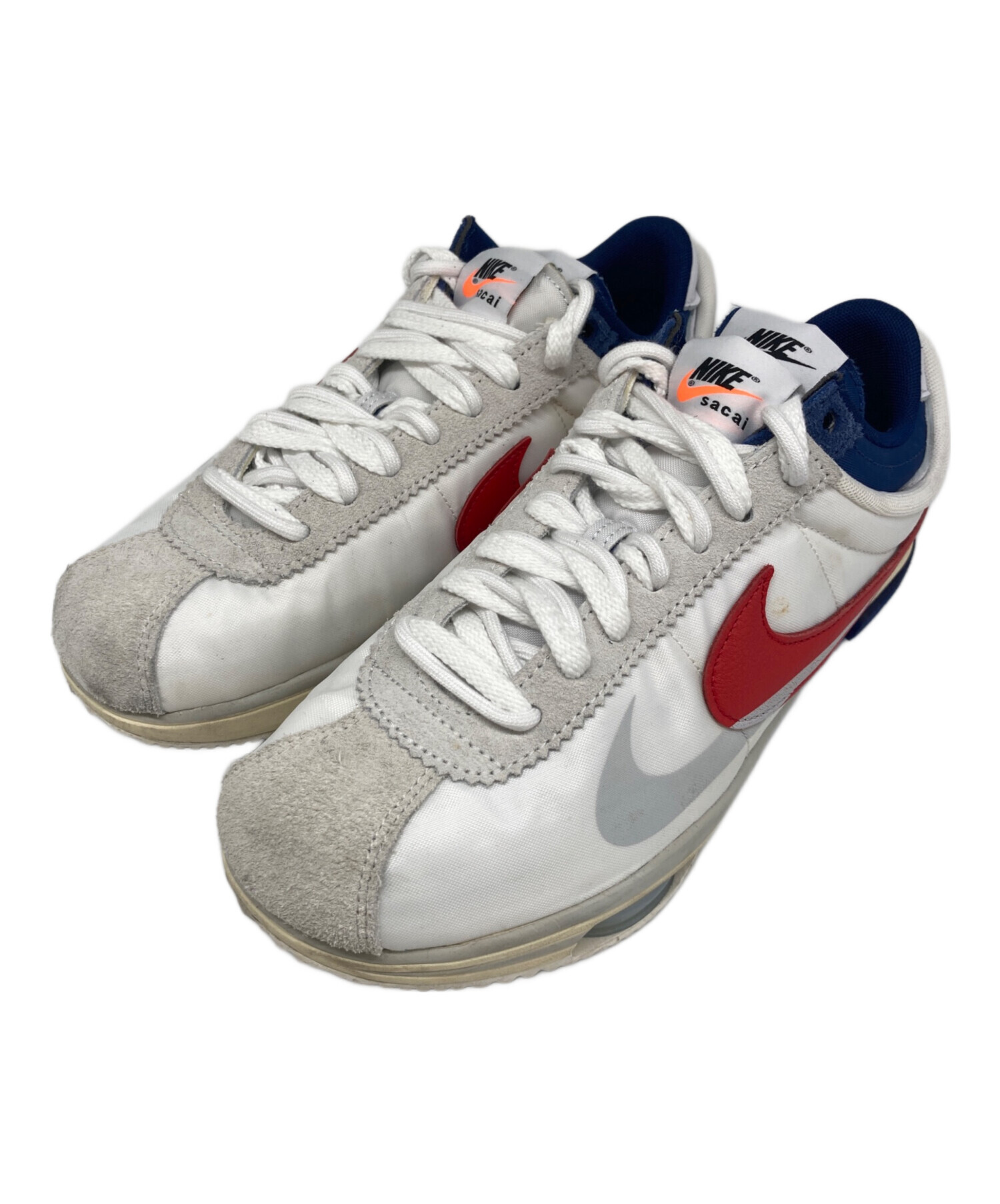 靴 sacai nike zoom cortez sp 26.5cm Nike Zoom Cortez SP sacai White University Red Blue Men's - DQ0581