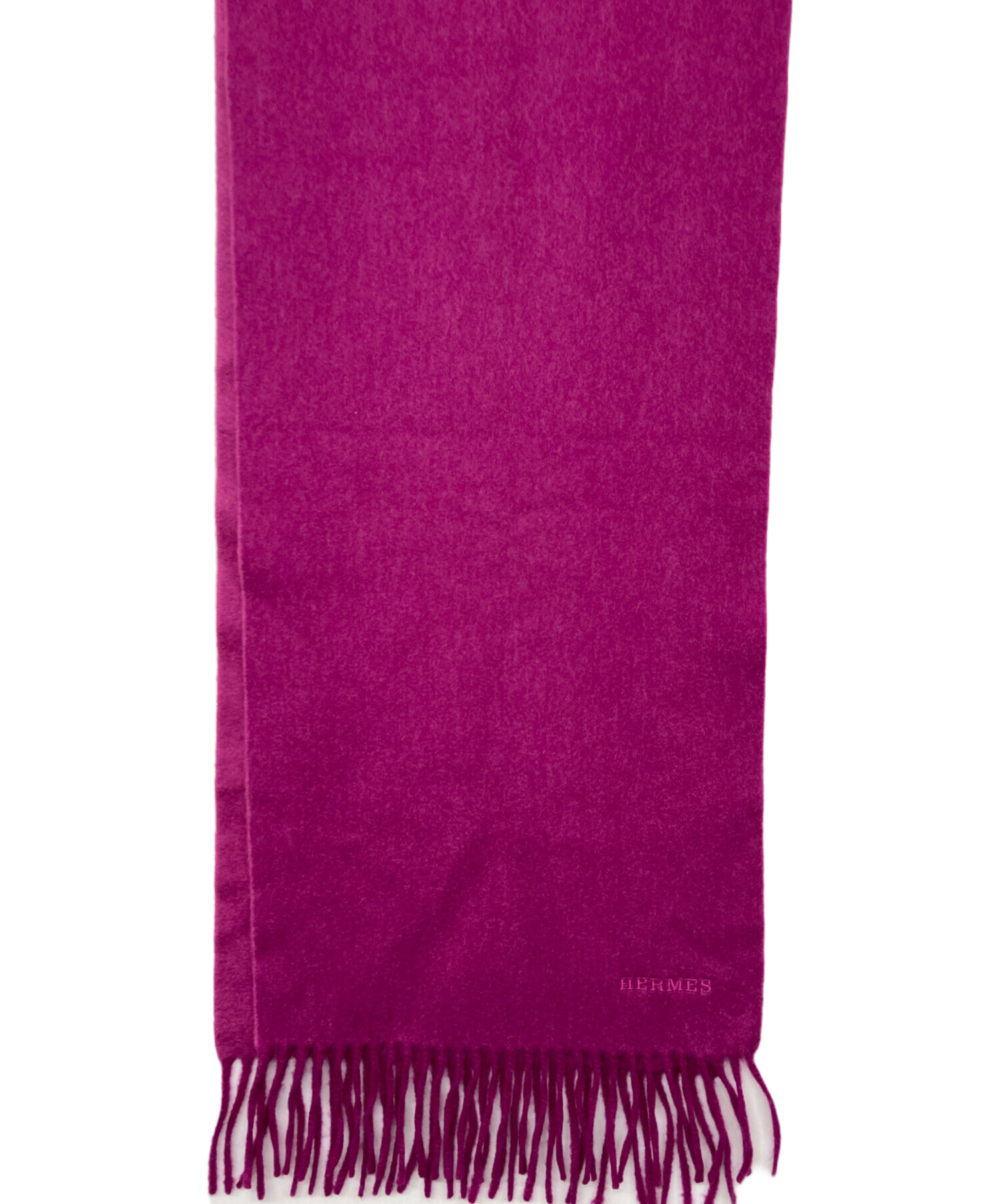 ❤お得なお品❤クリーニング済み カシミヤマフラー ピンク エルメス HERMES エルメス マフラー ピンク カシミヤ ロゴ レディース 101818122