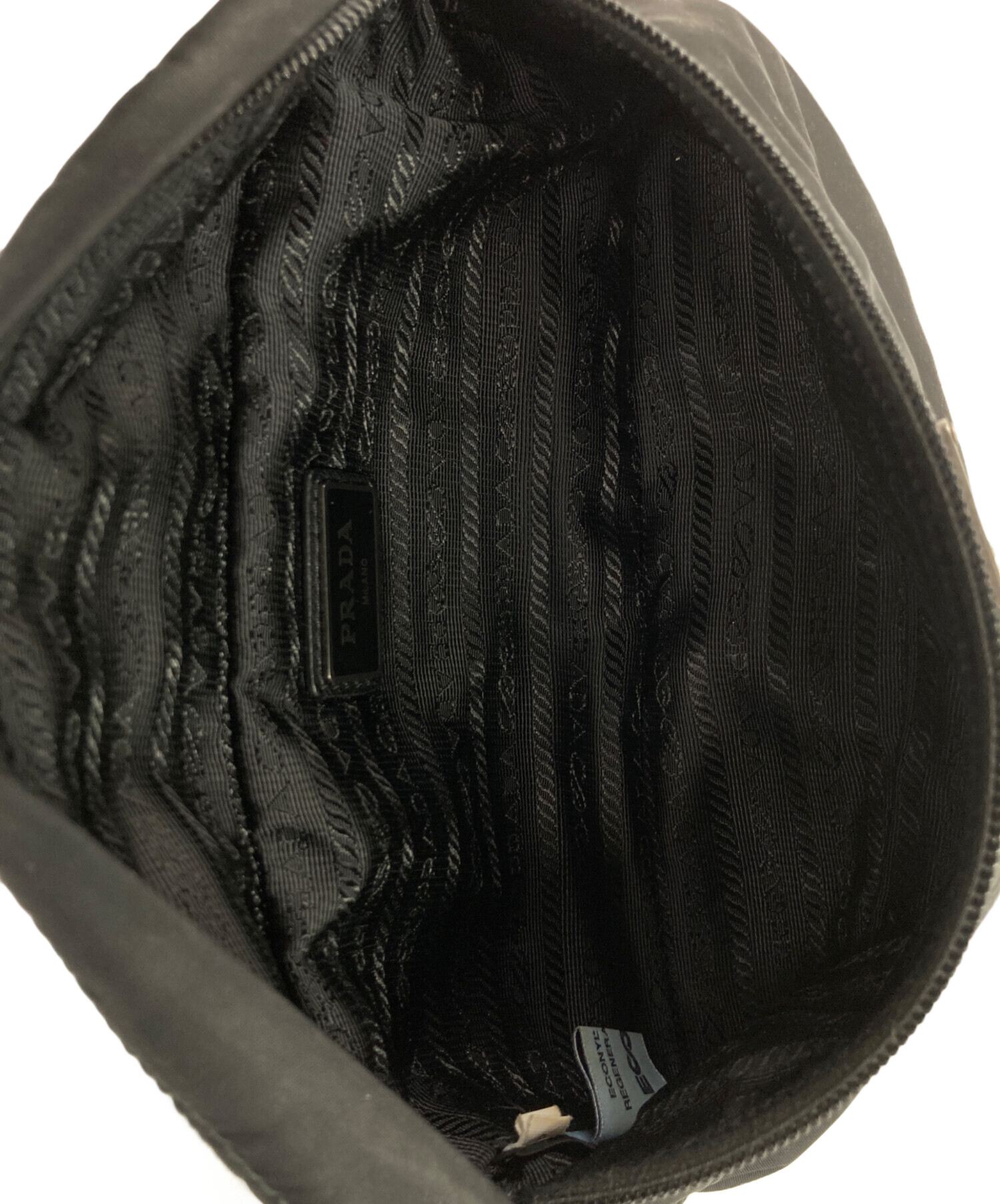 中古・古着通販】PRADA (プラダ) ナイロンウエストバッグ ブラック