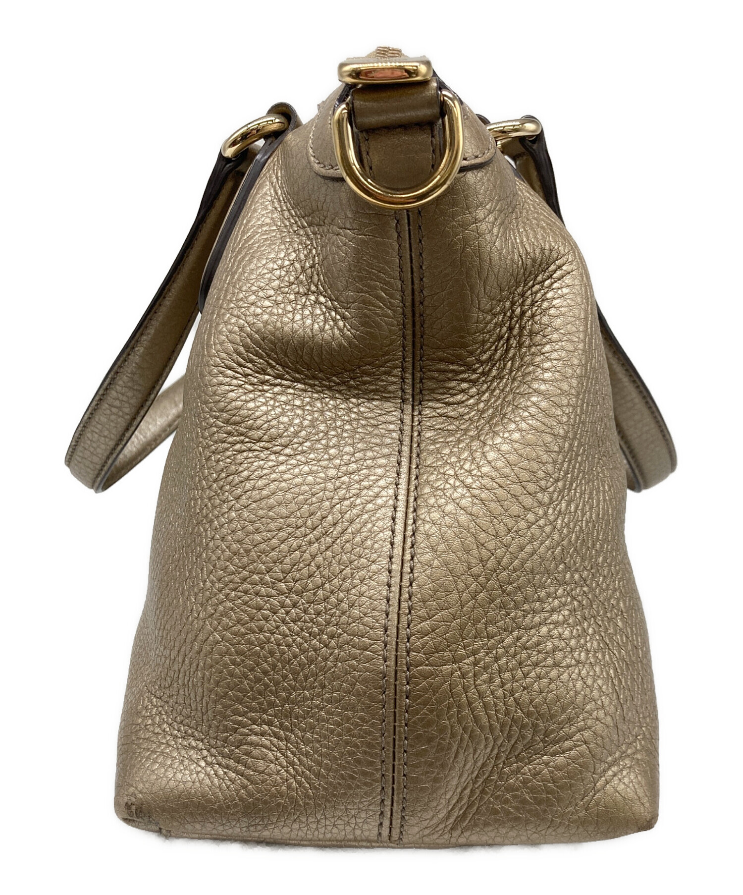 中古・古着通販】GUCCI (グッチ) 2WAYバッグ ゴールド｜ブランド・古着