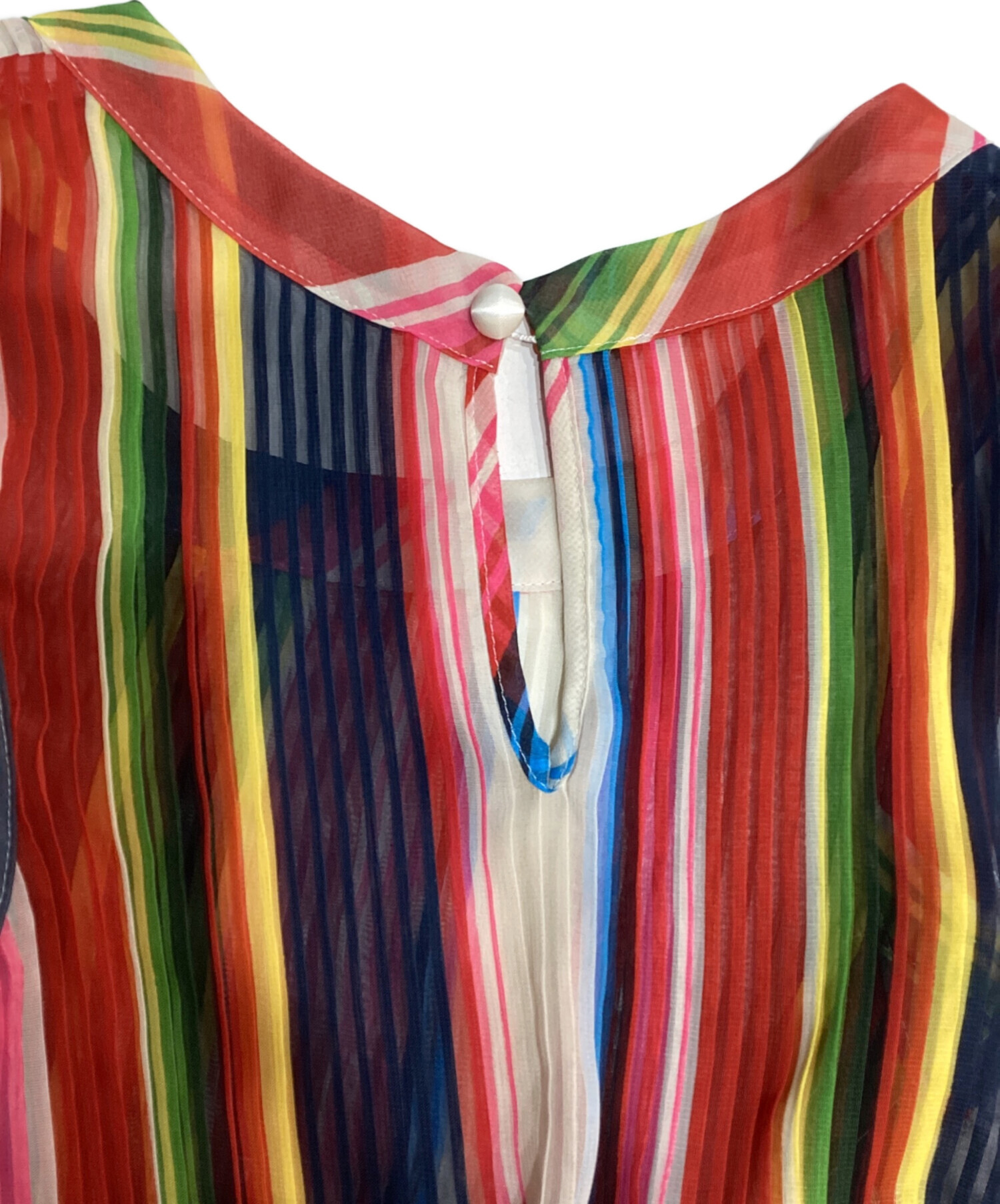 中古・古着通販】sacai (サカイ) マルチストライプノースリーブ 