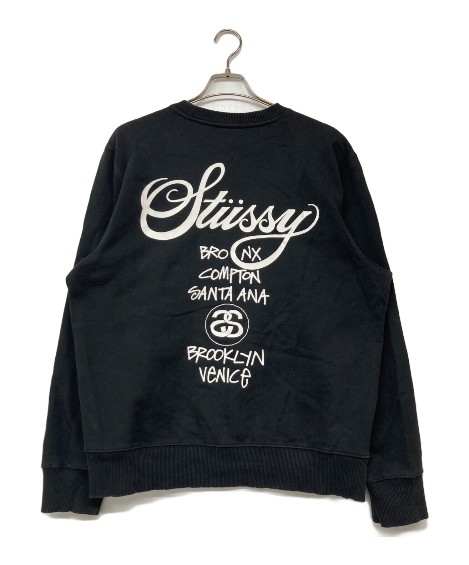 【良品】STUSSY　SSリンクストックロゴスウェット　ブラック　XLサイズ 楽天市場】ステューシー トレーナー 刺繍ストックロゴ
