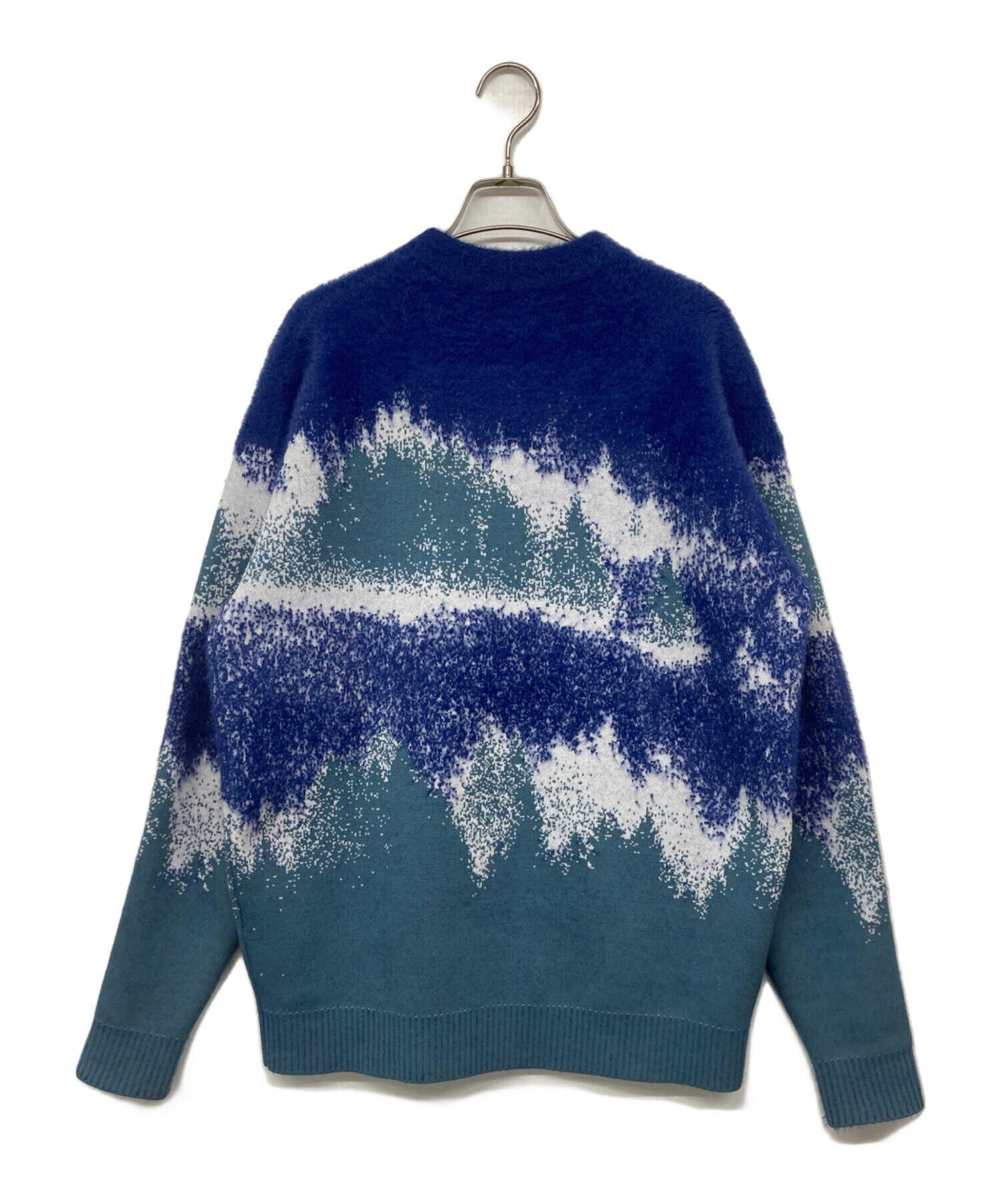 中古・古着通販】F/CE. (エフシーイー) MISTY LANDSCAPE KNIT ブルー