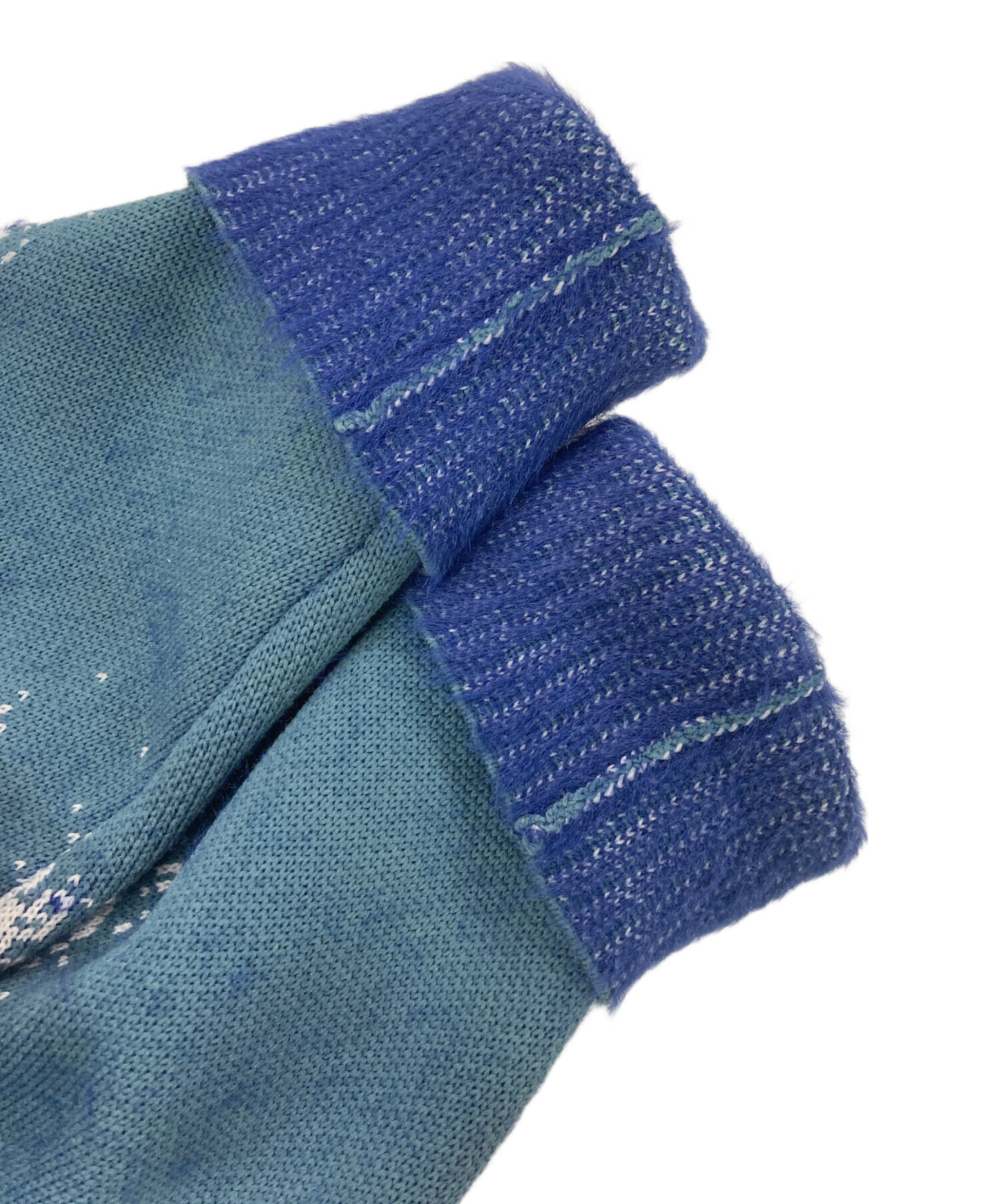中古・古着通販】F/CE. (エフシーイー) MISTY LANDSCAPE KNIT ブルー 