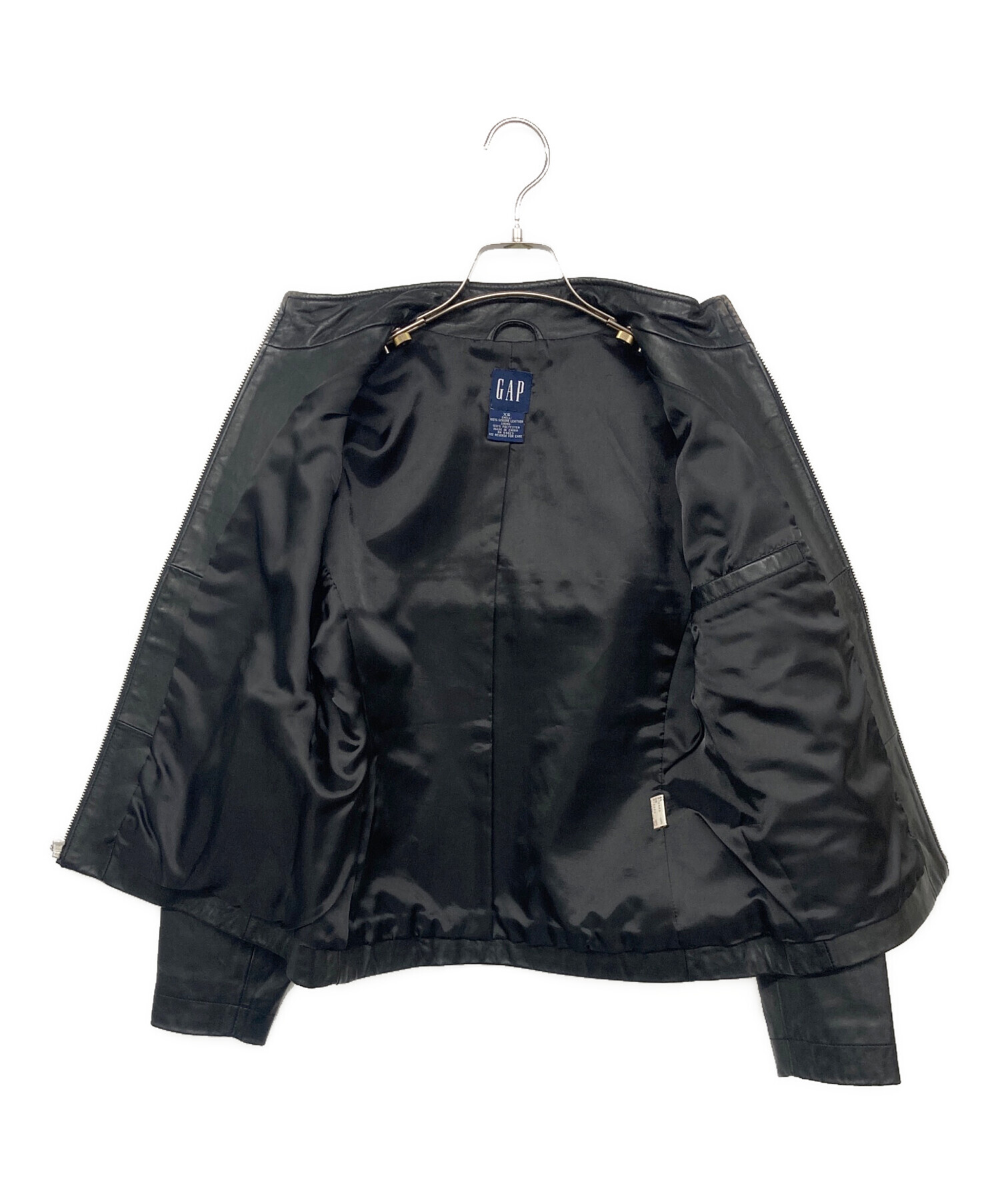 中古・古着通販】GAP (ギャップ) ジップアップ カウレザージャケット