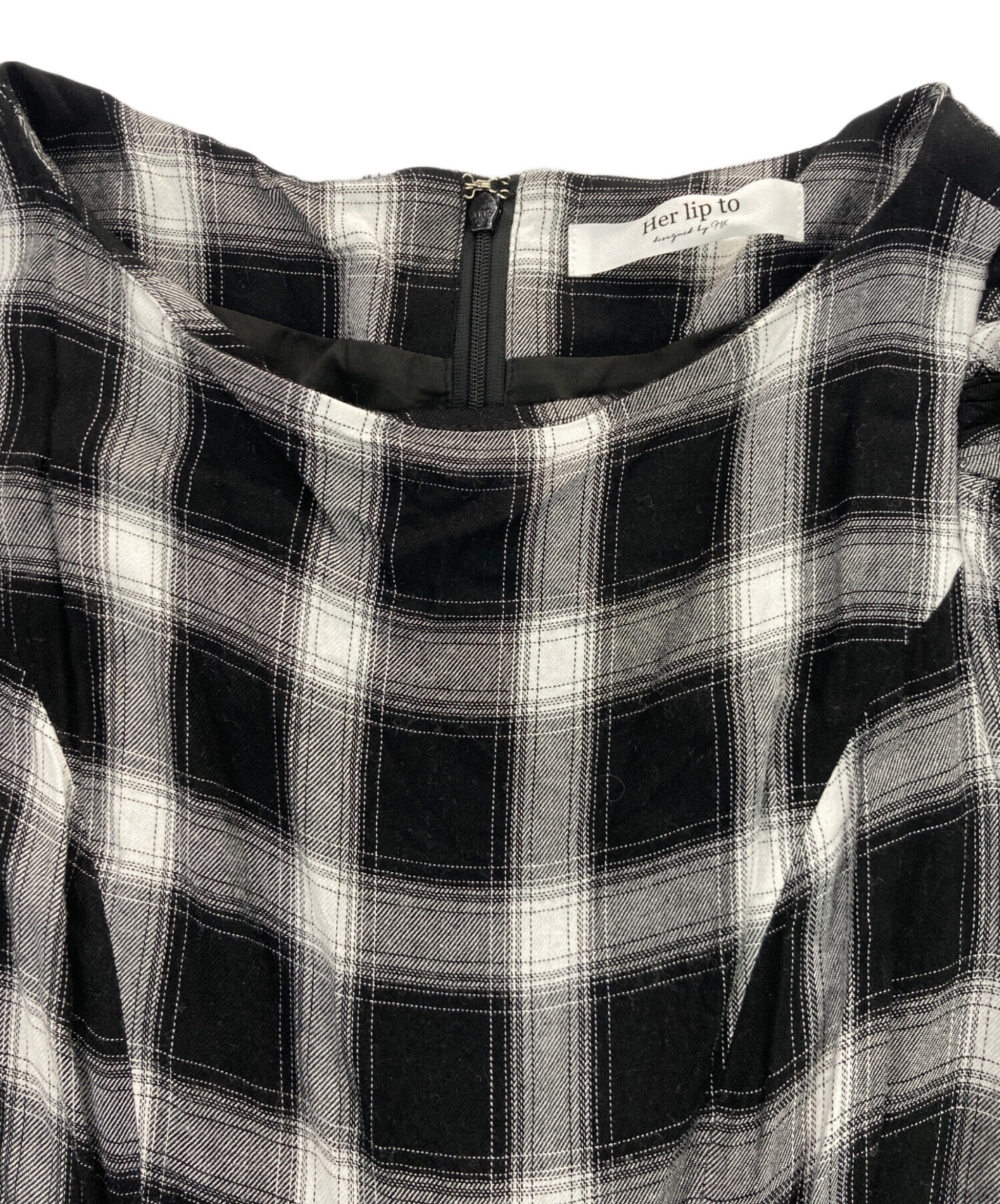 中古・古着通販】HER LIP TO (ハーリップトゥ) Roanne Over Check 