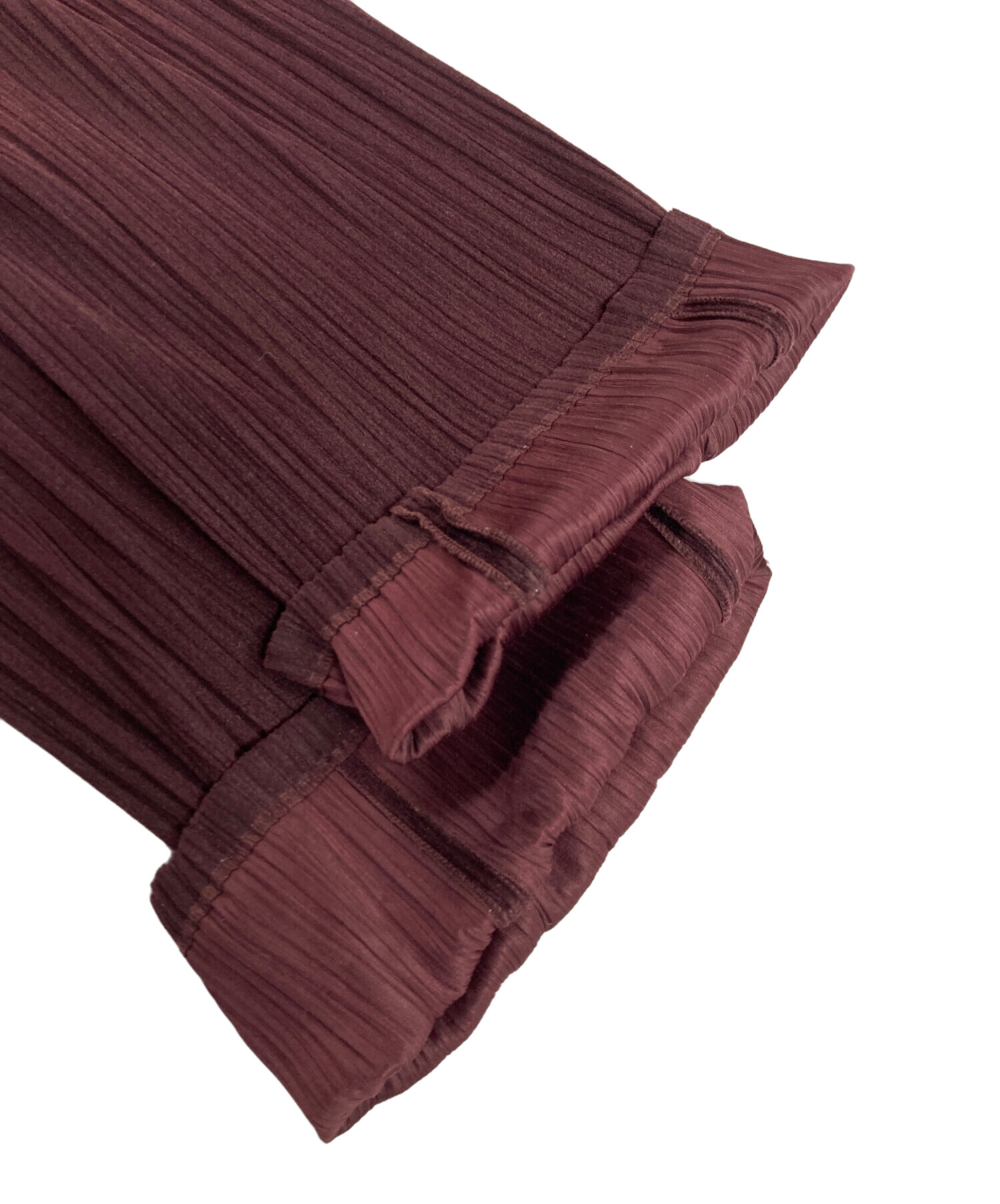 PLEATS PLEASE プリーツパンツボルドー