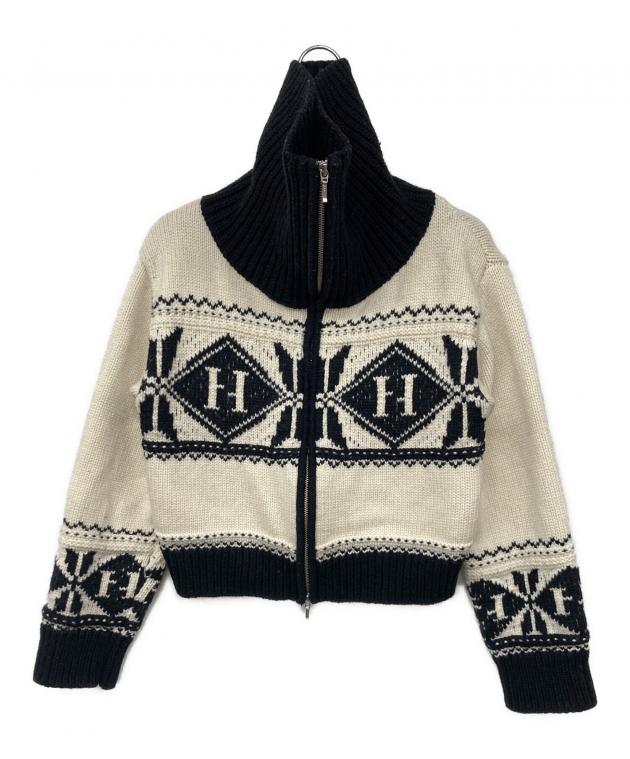 H Nordic Knit Zip Jacket ハーリップトゥ H Nordic Knit Zip Jacket ハーリップトゥ ♡ herlipto H Nordic