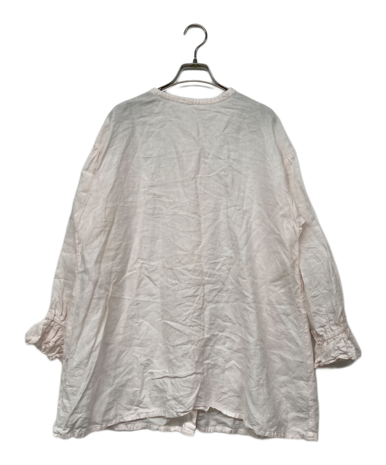 nestrobe 近江晒しラッフル袖 シャツ ブラウス ANM's ファッション nestrobe 近江晒しラッフル袖 シャツ ブラウス