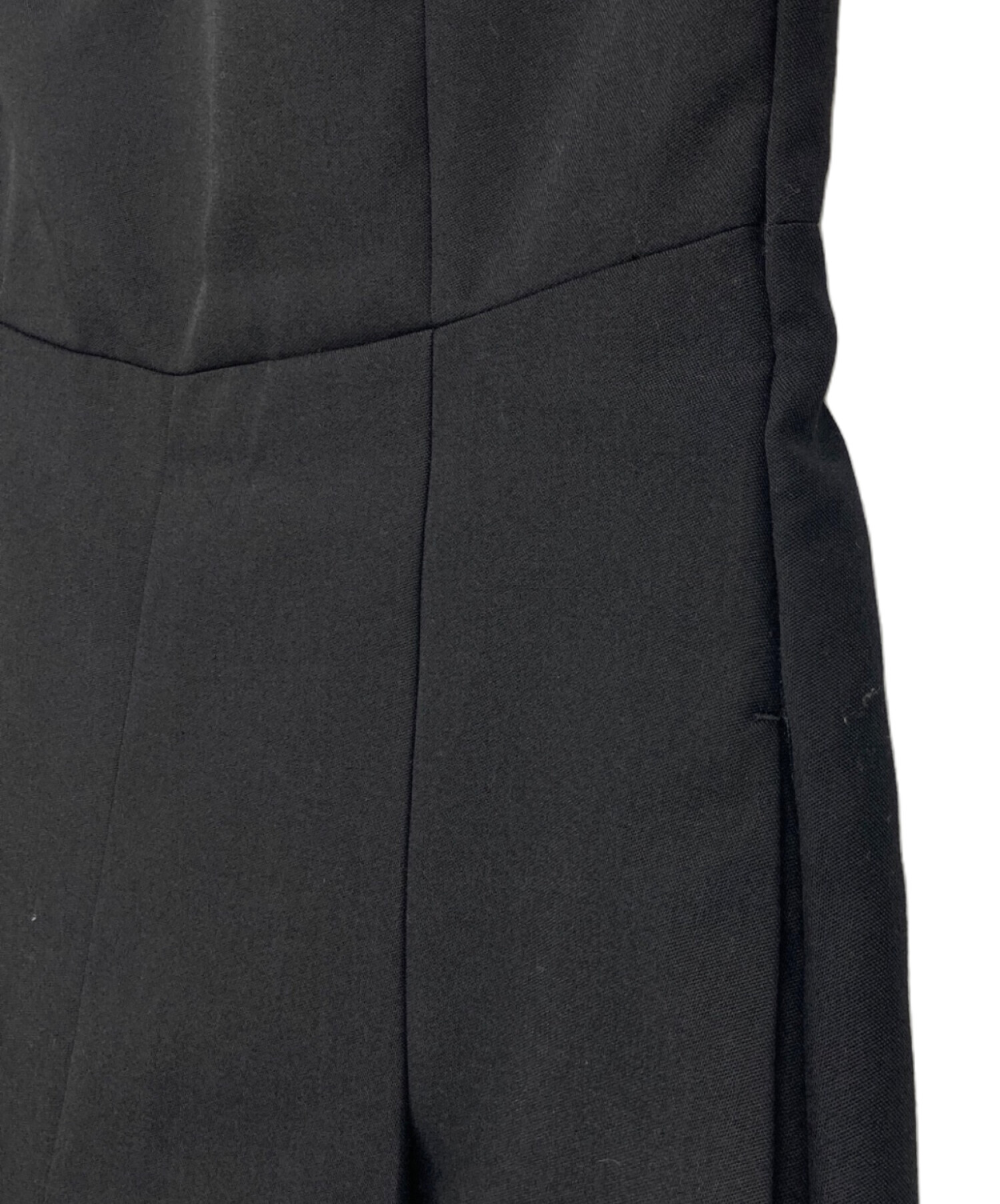 中古・古着通販】HYKE (ハイク) DOESKIN STRAPLESS JUMPSUIT ブラック