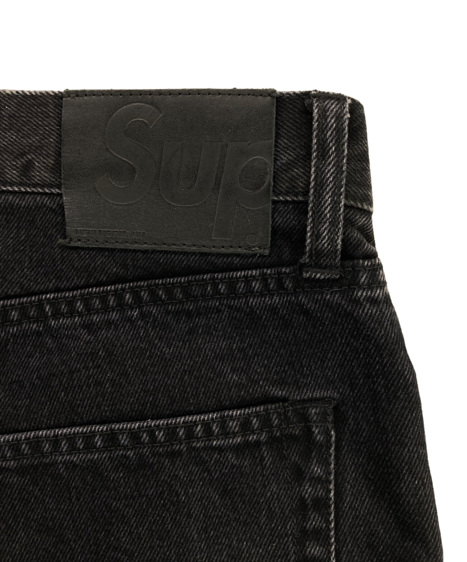 中古・古着通販】SUPREME (シュプリーム) ブラックデニムパンツ 