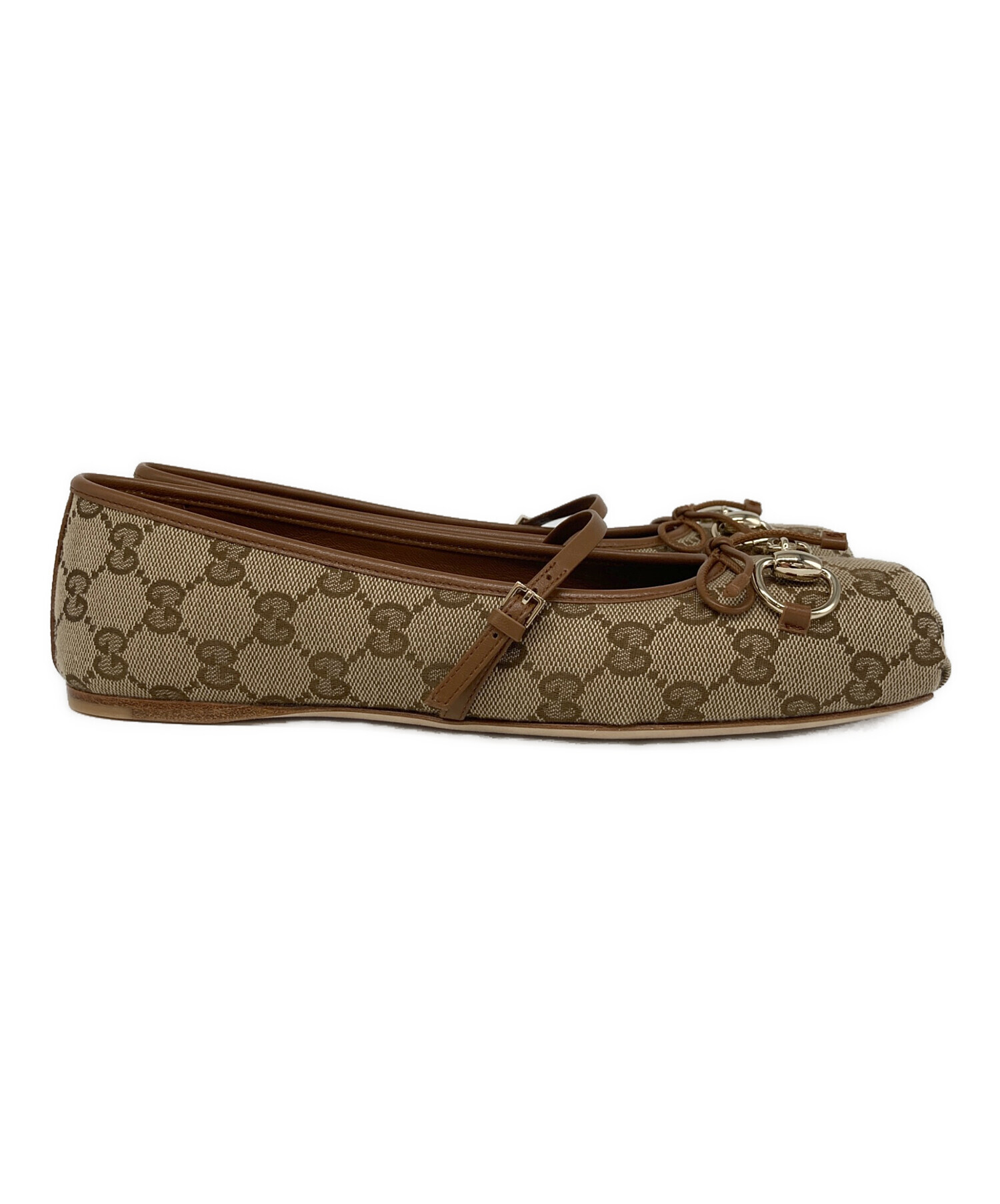 中古・古着通販】GUCCI (グッチ) ホースビットウィメンズ フラット 