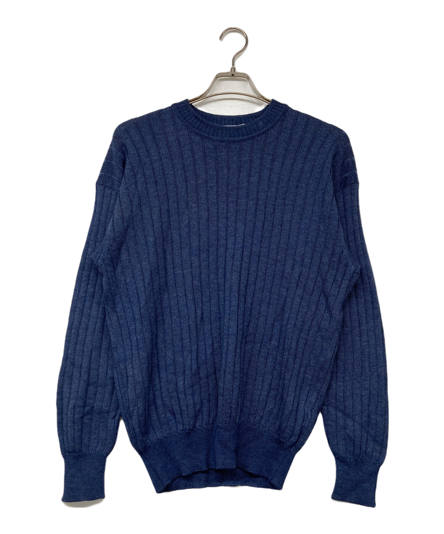 【新品 未使用品】グランサッソ ニット ウール ネイビー イタリア製 中古・古着通販】GRAN SASSO (グランサッソ) ウールカシミヤシルク