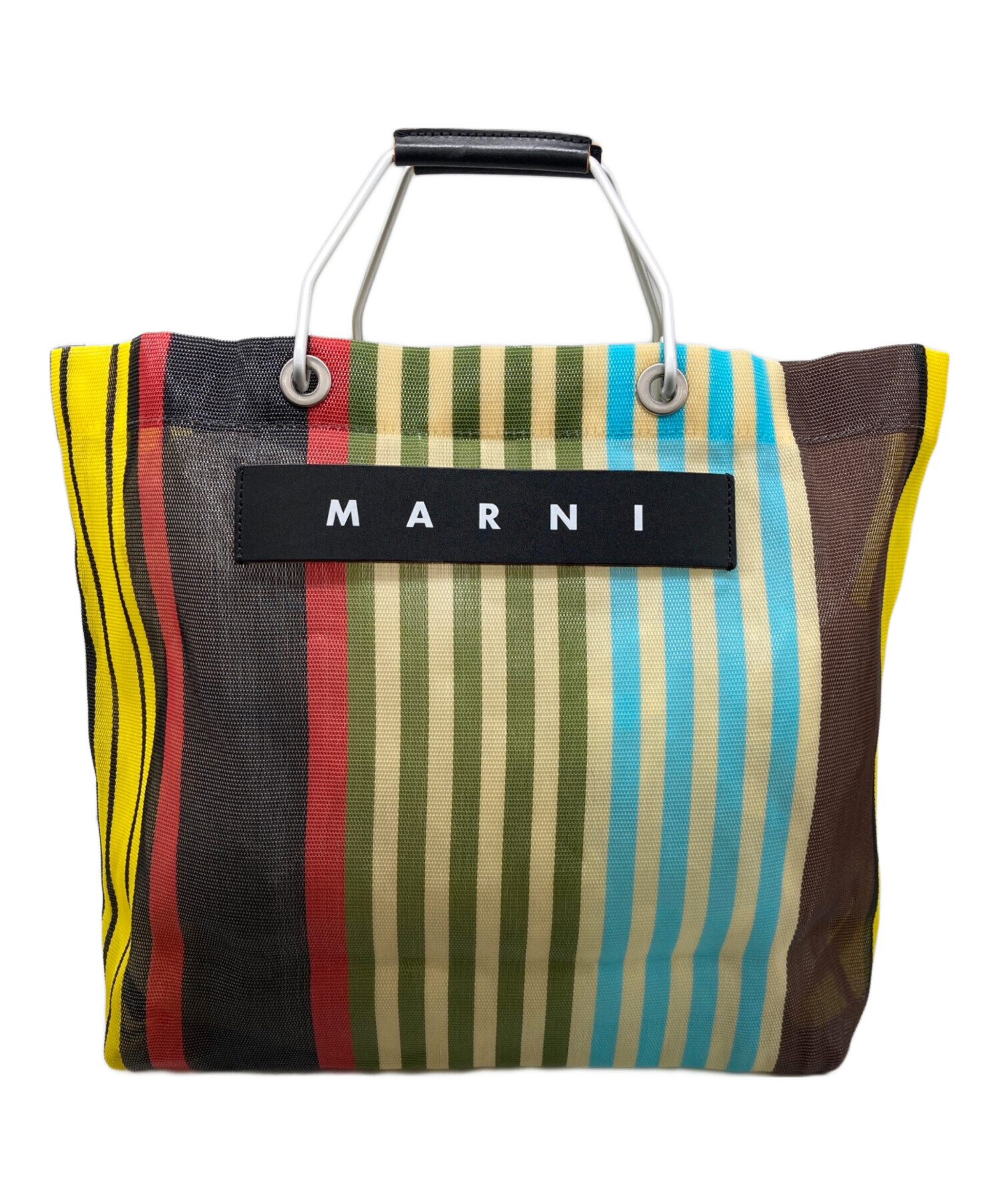 中古・古着通販】MARNI (マルニ) マーケットストライプバッグ マルチ 