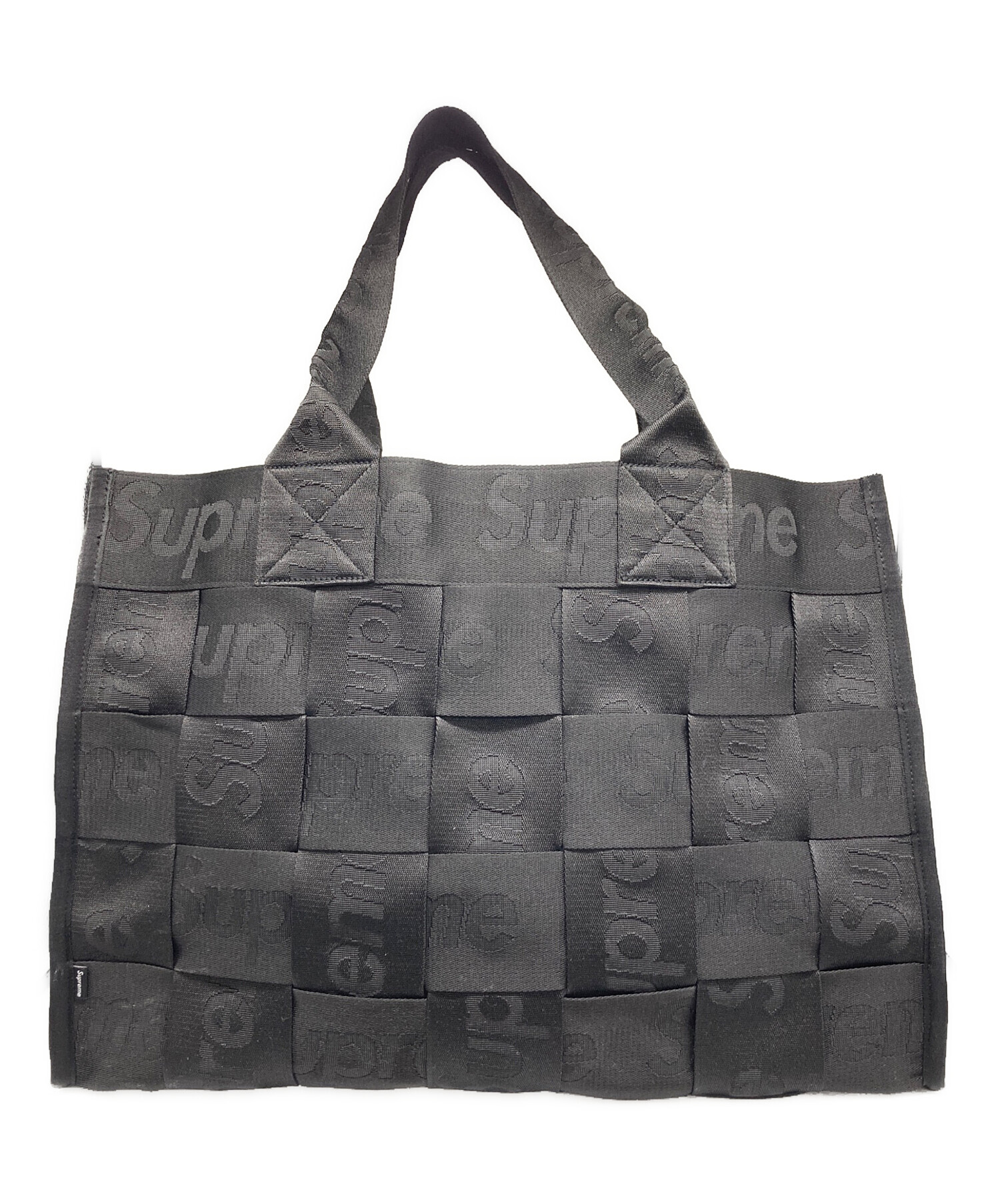 中古・古着通販】SUPREME (シュプリーム) Woven Large Tote ブラック 