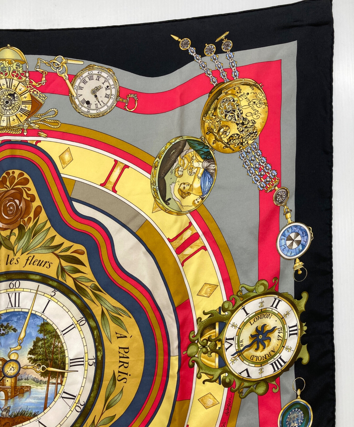 【新品未使用】エルメス カレ90 Compagnons De Mer 中古・古着通販】HERMES (エルメス) カレ90 la ronde des heures