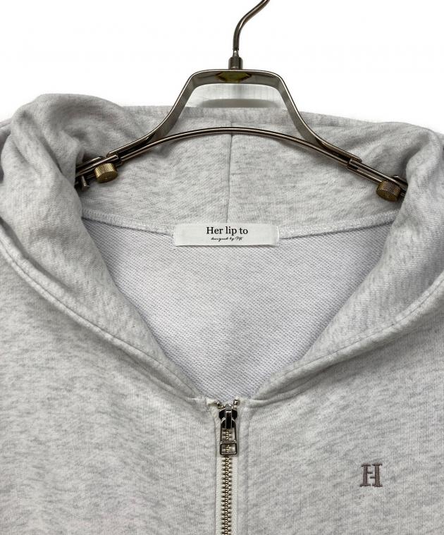 中古・古着通販】HER LIP TO (ハーリップトゥ) Flight Mode Zip Hoodie