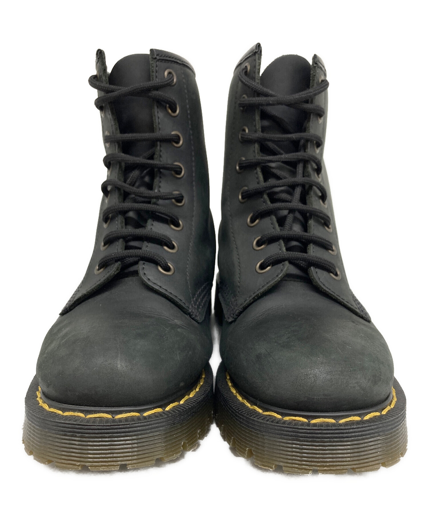 中古・古着通販】SOLOVAIR (ソロヴェアー) 8ホールブーツ ブラック