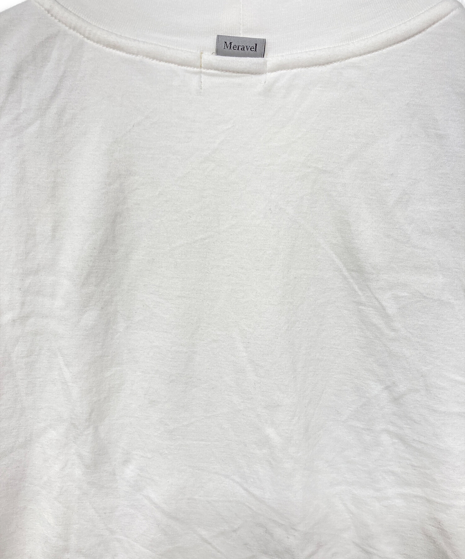 新品未使用 Meravel ミーラベル Tシャツ ホワイト 白 中古・古着通販】meravel (ミーラベル) ベーシックtシャツ
