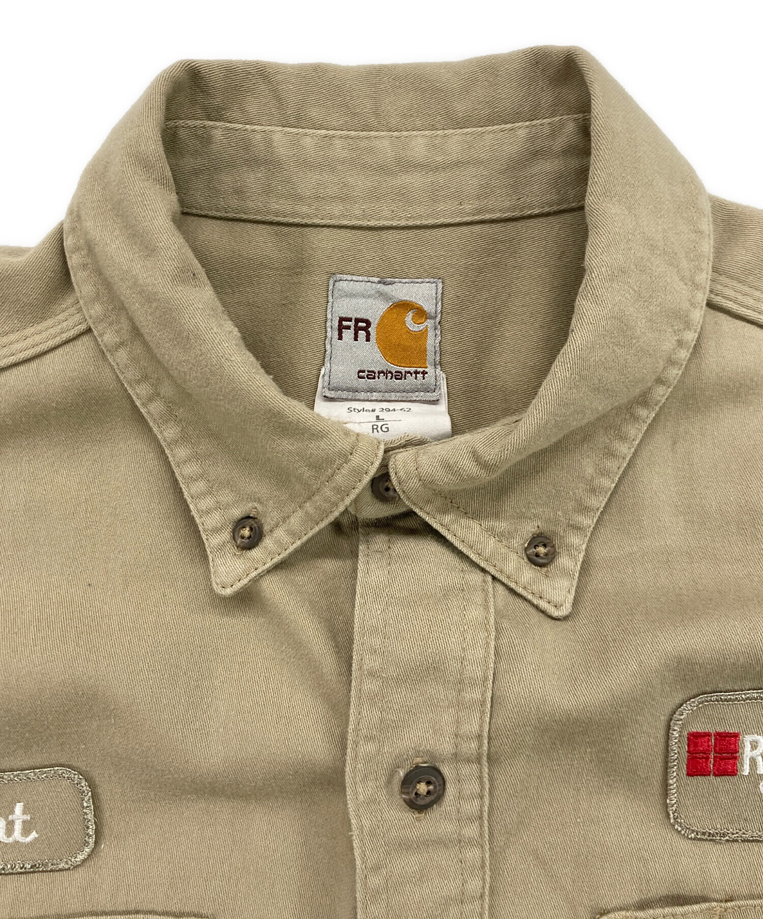 中古・古着通販】CarHartt (カーハート) ワークシャツ ベージュ サイズ