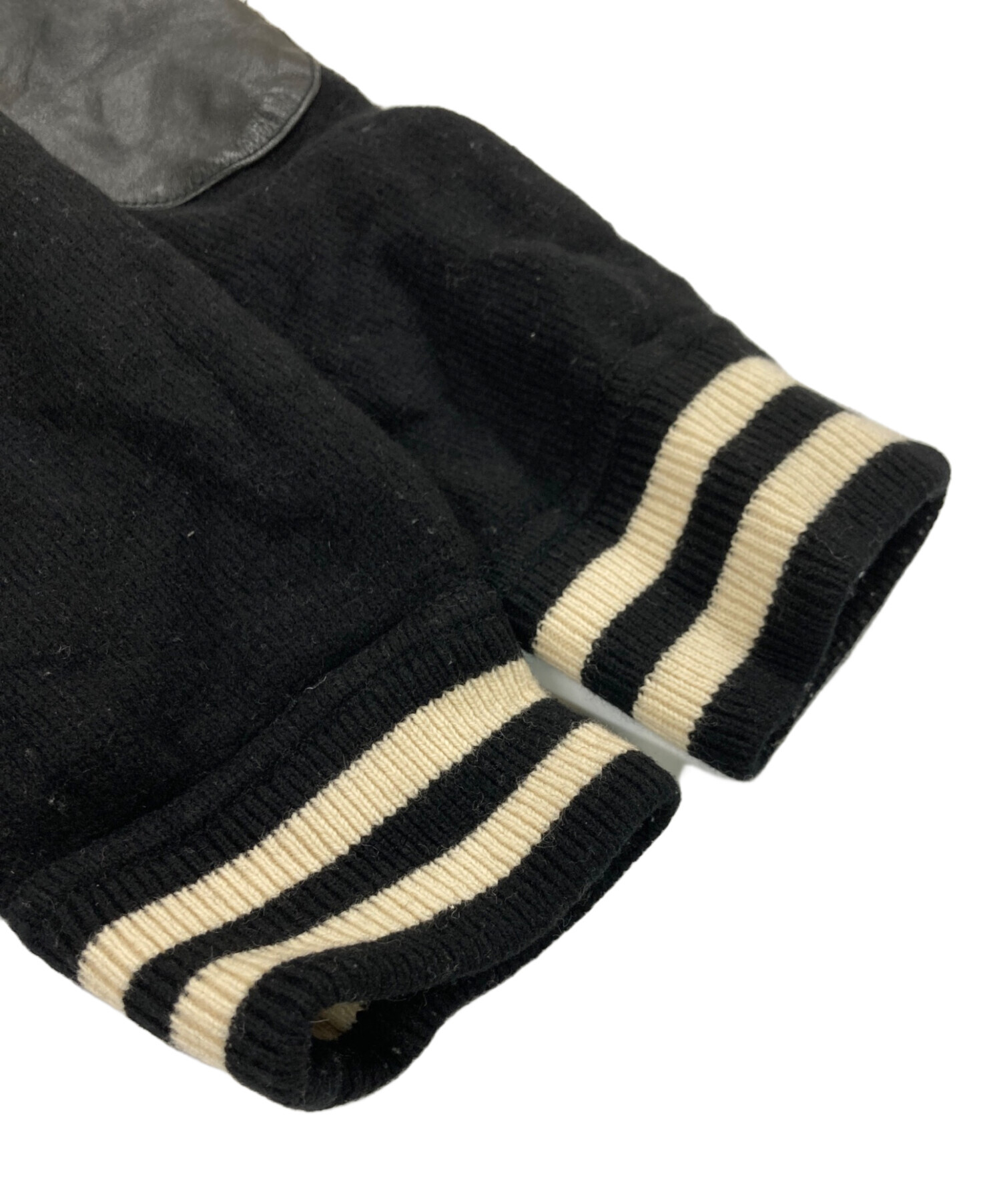 中古・古着通販】COACH (コーチ) レザーエルボーパッチ ニット