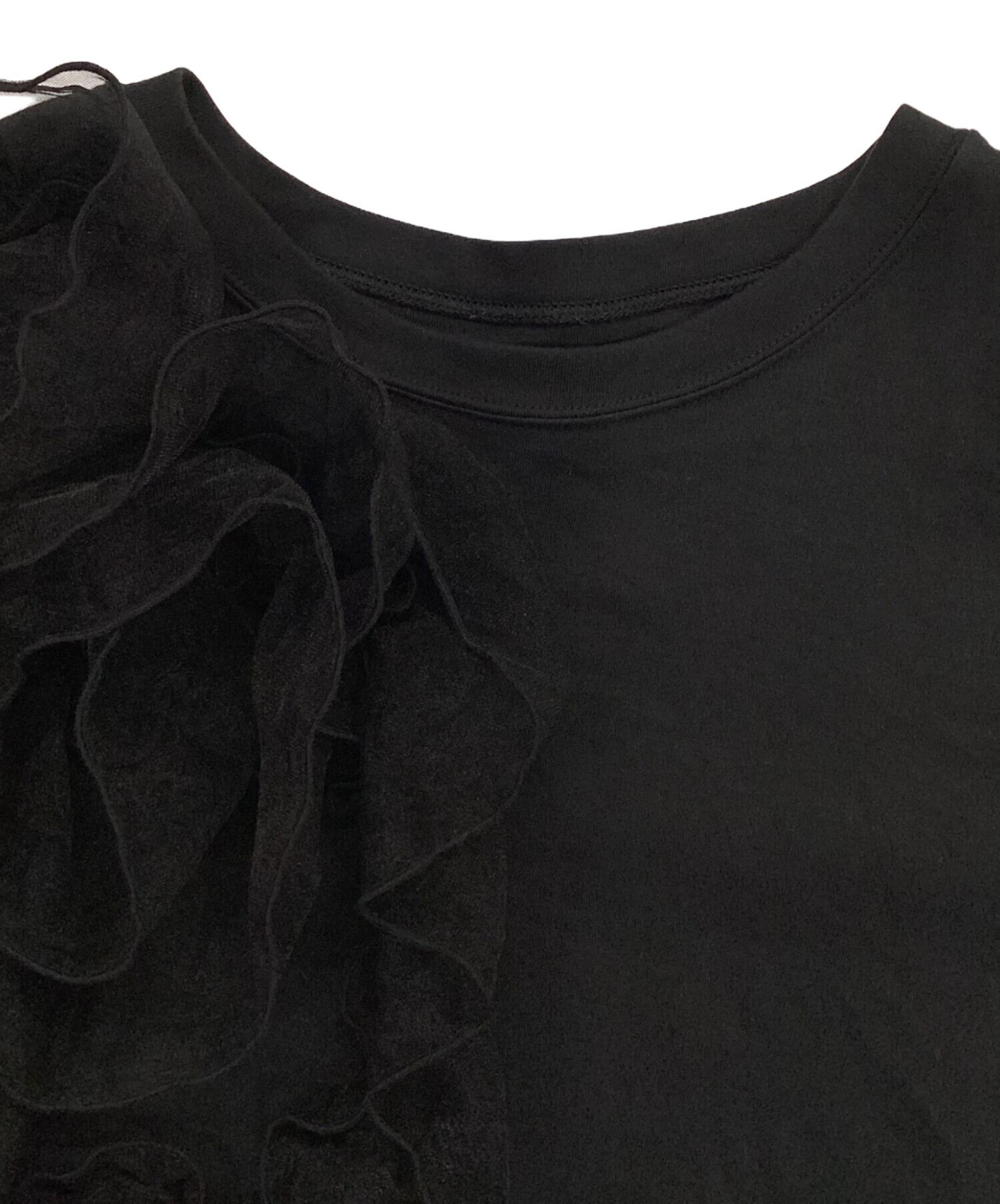 中古・古着通販】AMERI (アメリ) FLOWER COSAGE TEE ブラック サイズ
