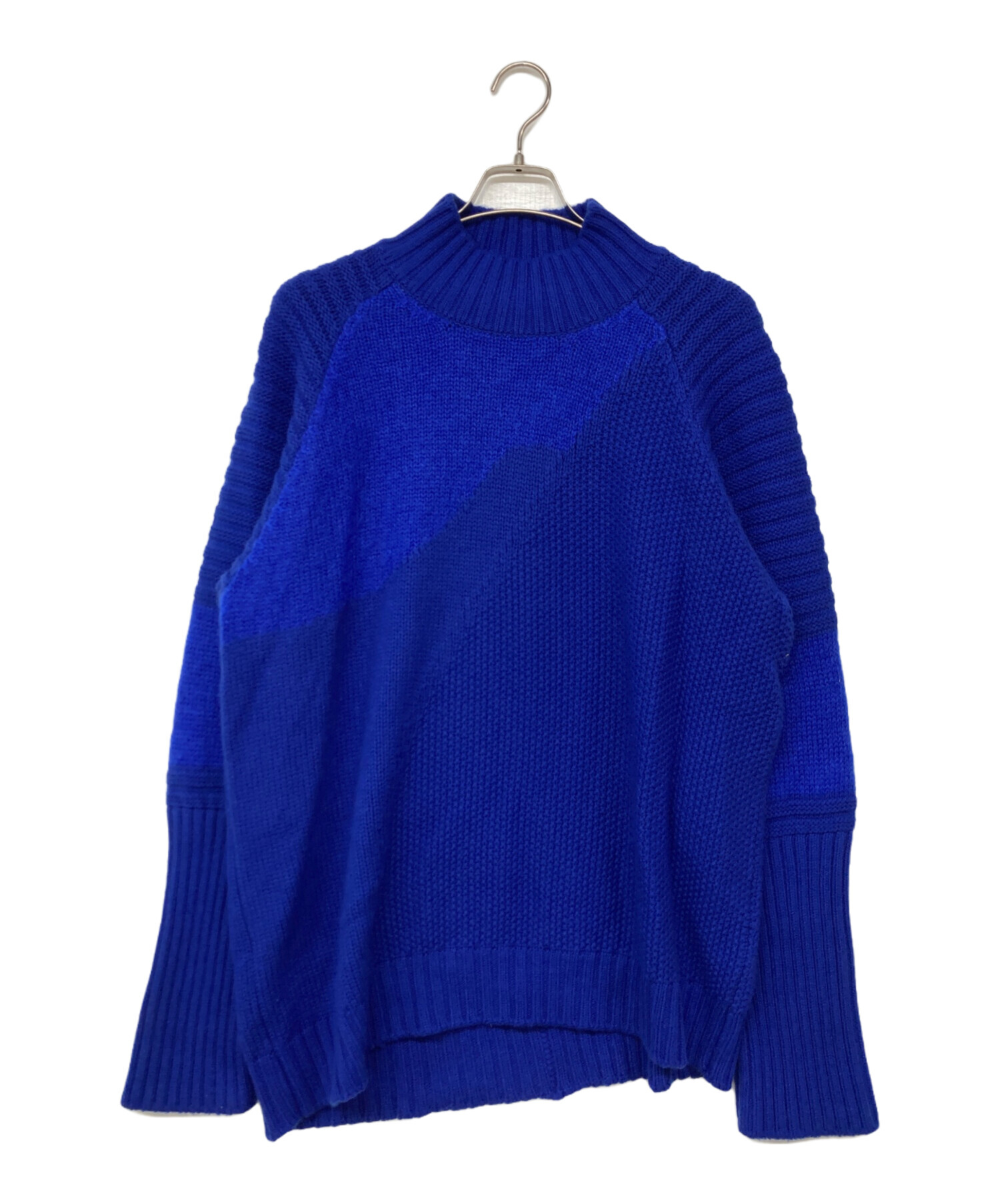 中古・古着通販】hatra (ハトラ) ハイネックニット ブルー サイズ:2