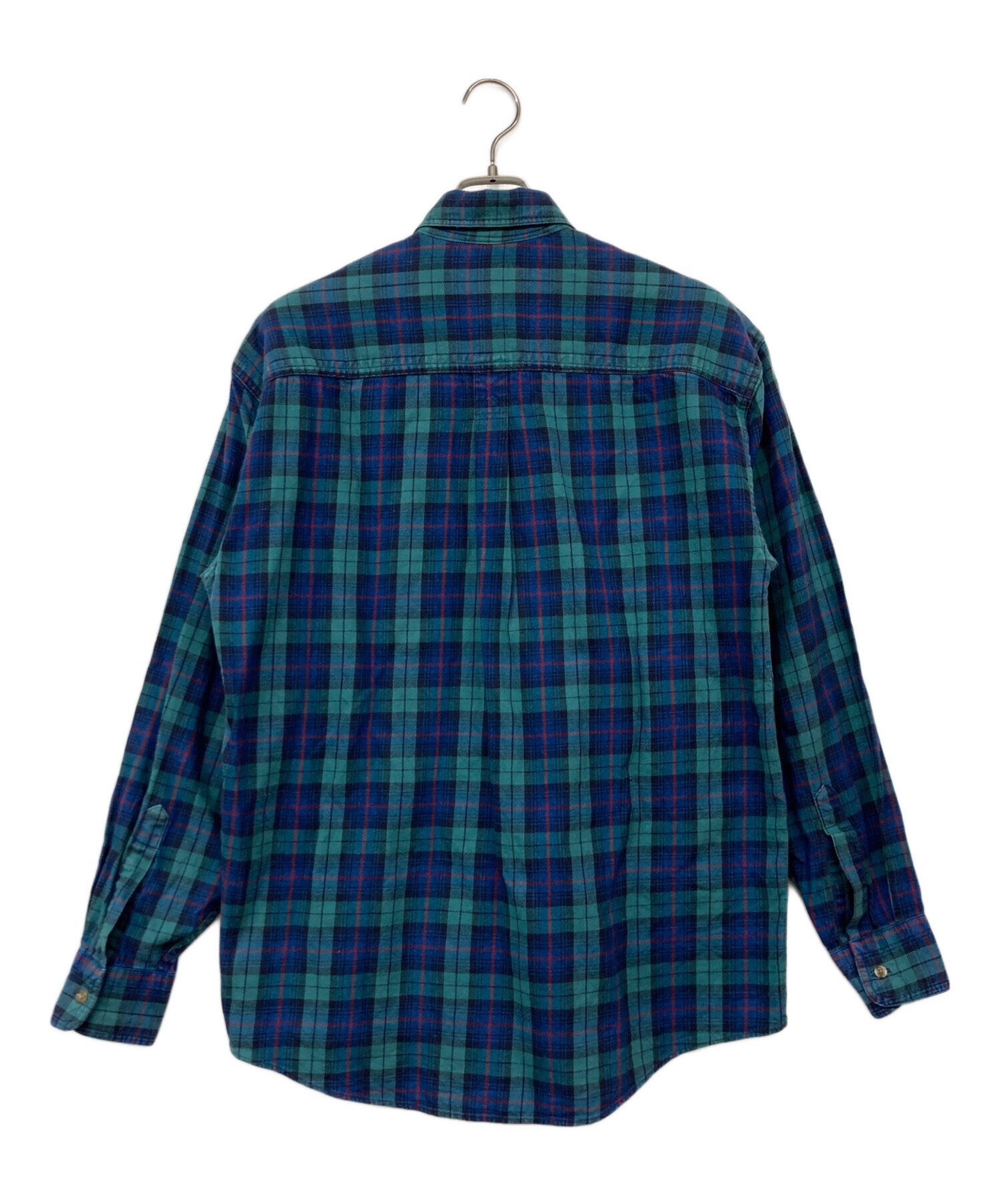 中古・古着通販】L.L.Bean (エルエルビーン) チェックシャツ グリーン 