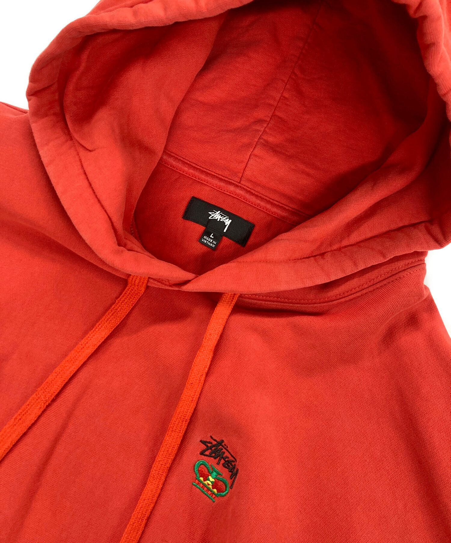 中古・古着通販】stussy (ステューシー) ロゴ刺繍プルオーバーパーカー