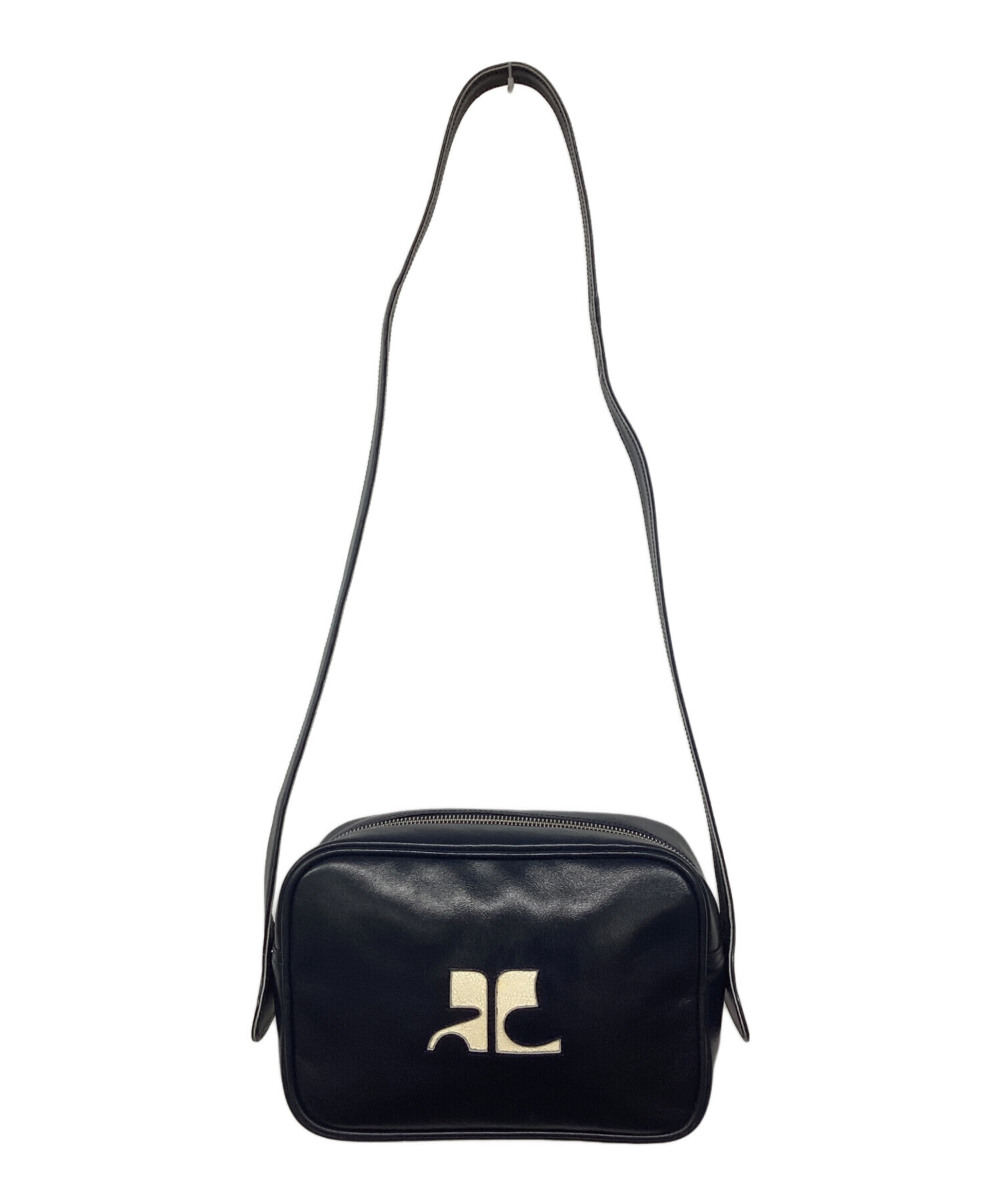 中古・古着通販】courreges (クレージュ) カメラバッグ ブラック 