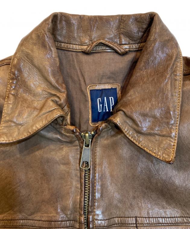 中古・古着通販】OLD GAP (オールドギャップ) ジップレザージャケット
