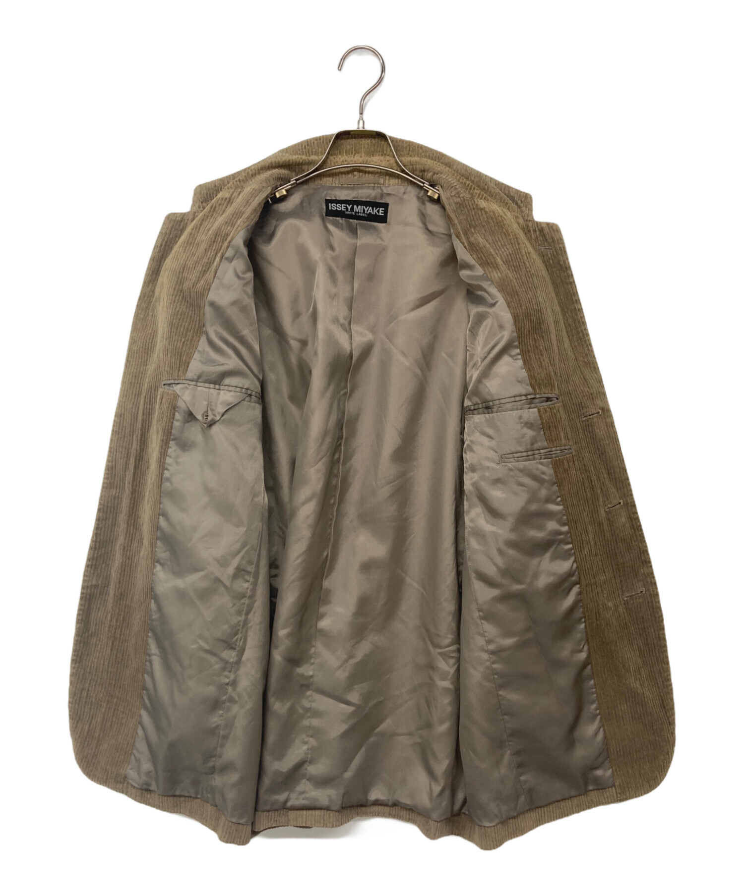ISSEY MIYAKE MEN コーデュロイジャケット 中古・古着通販】ISSEY MIYAKE WHITE LABEL (イッセイミヤケホワイト
